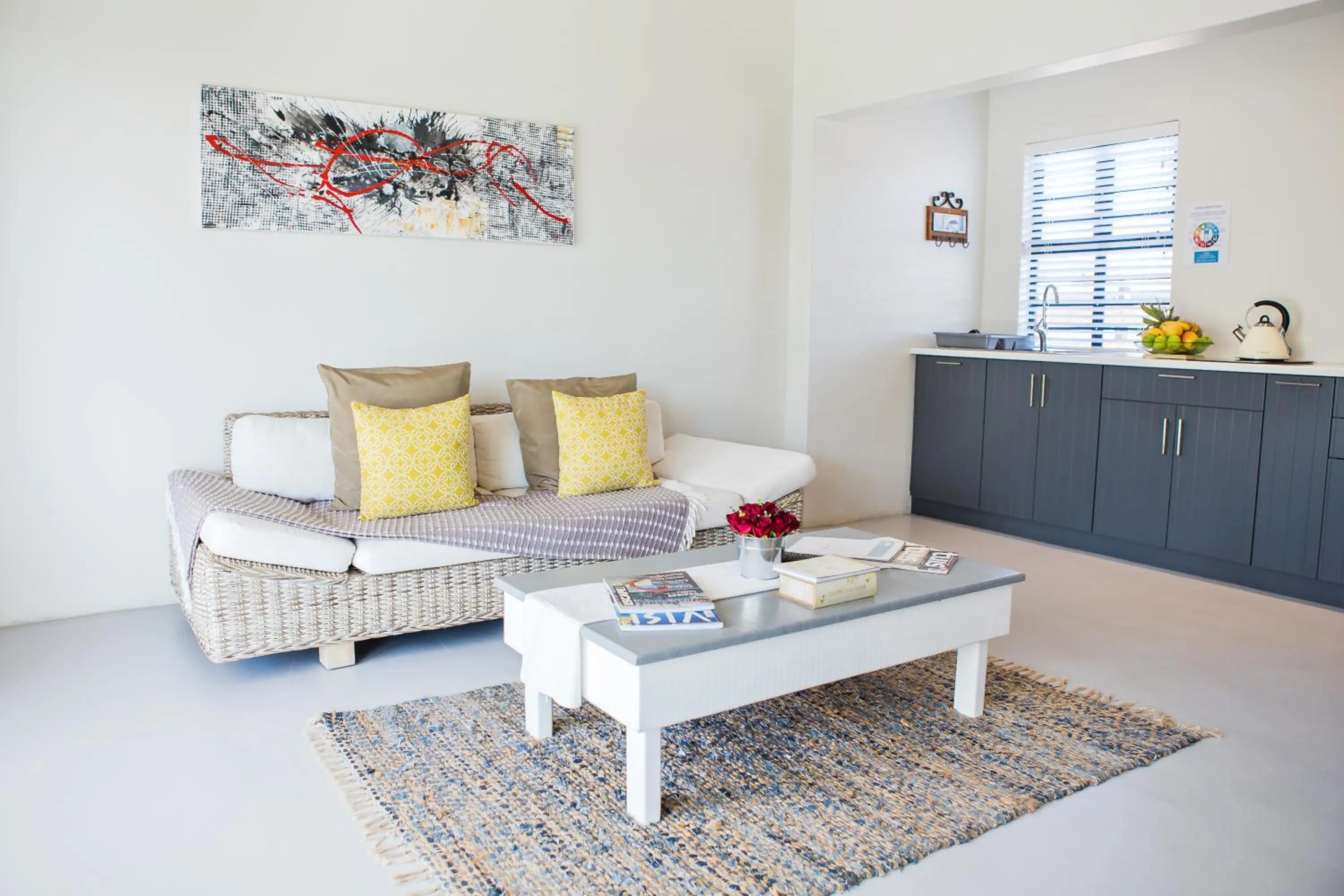 Seating area in Three Feathers Cottages