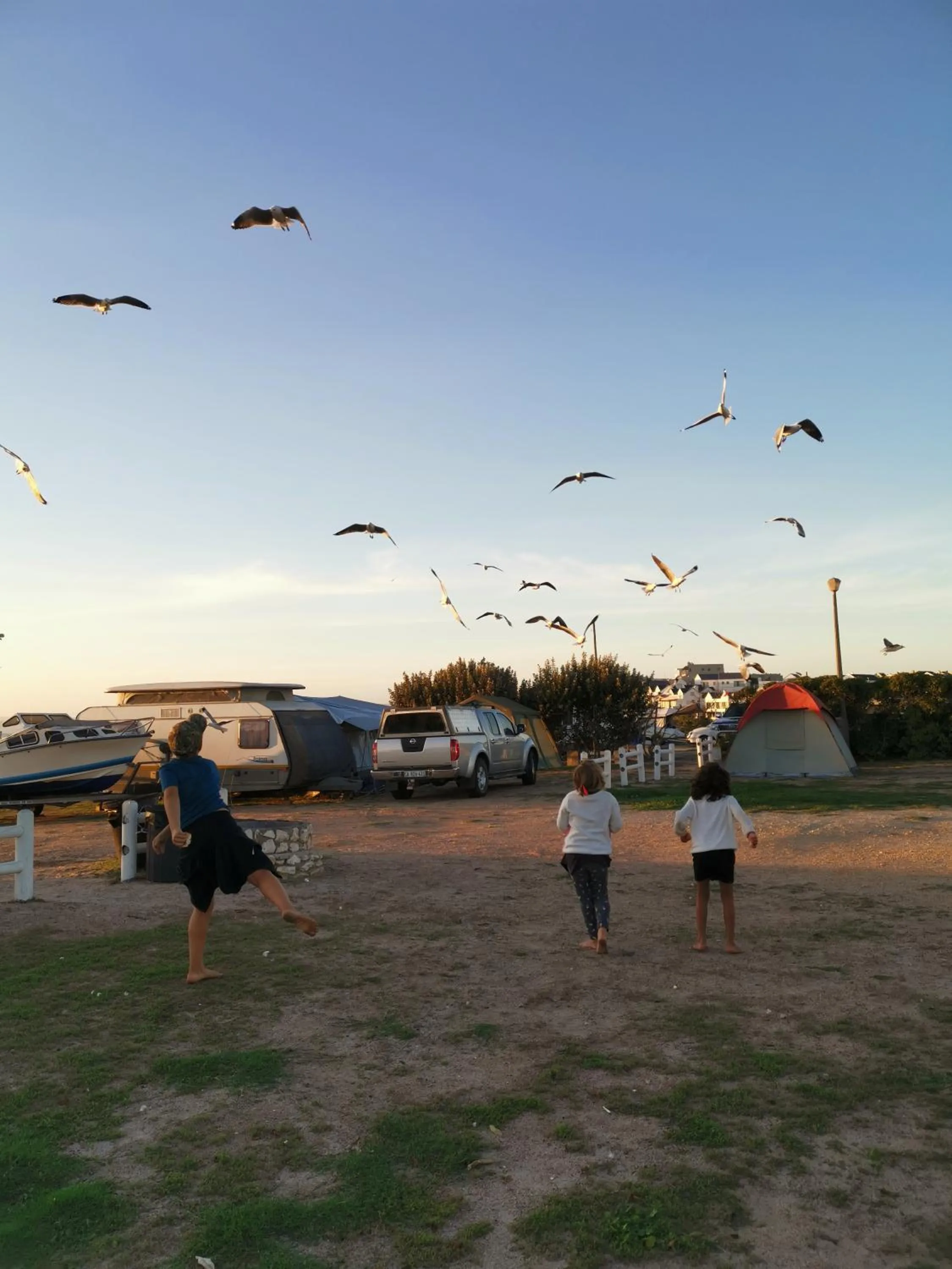 People in Three Feathers Cottages