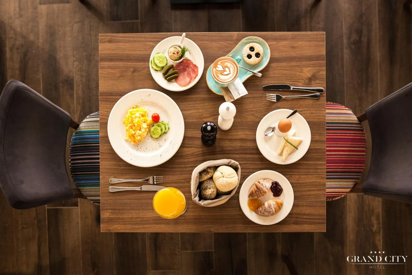 Food close-up in Hotel Grand City Wrocław