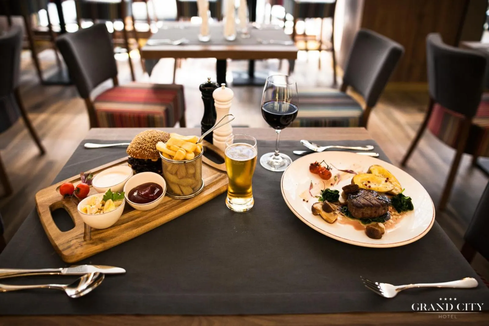Food close-up in Hotel Grand City Wrocław