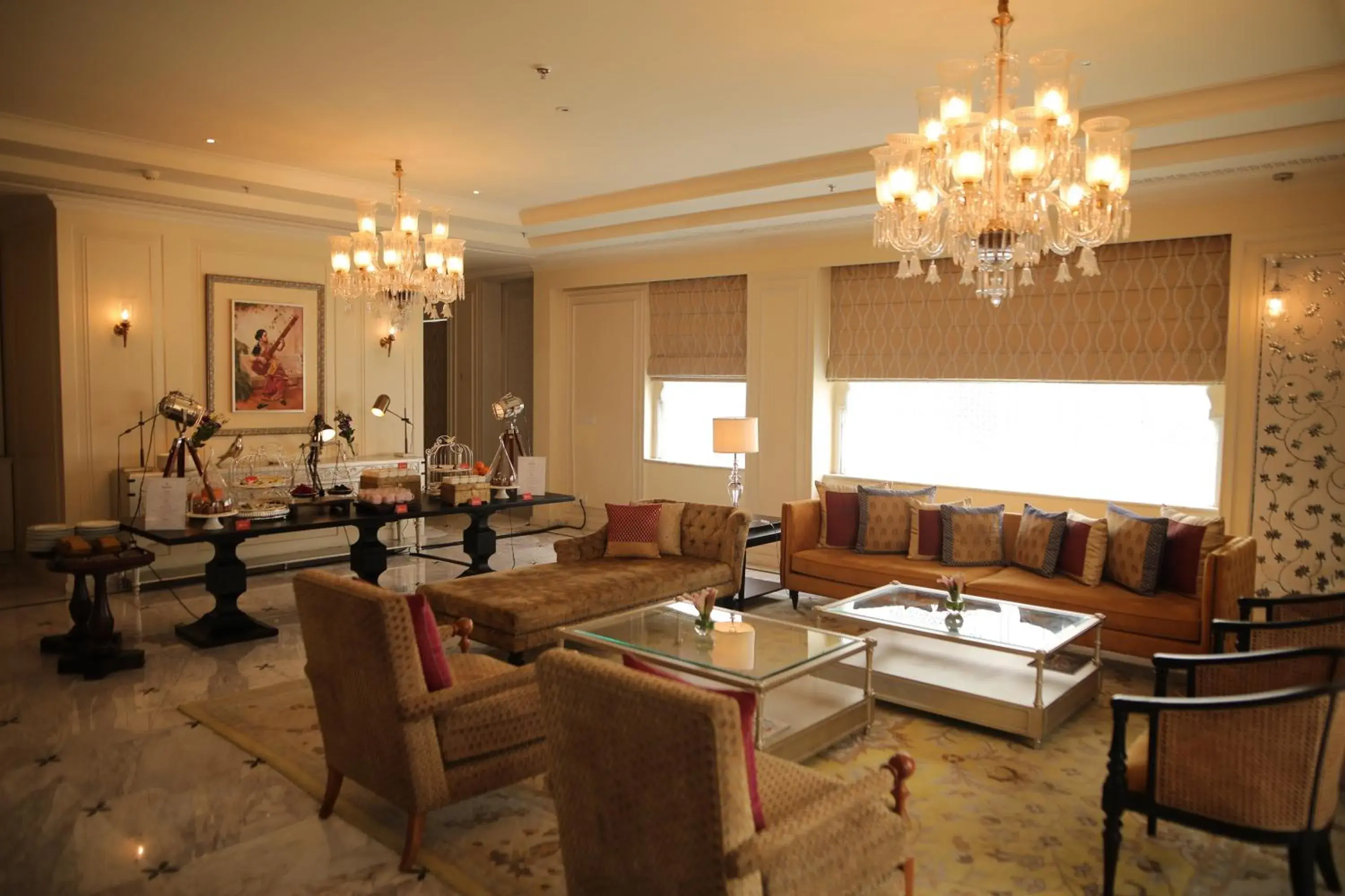 Living room in The Leela Palace Jaipur Living room in The Leela Palace Jaipur