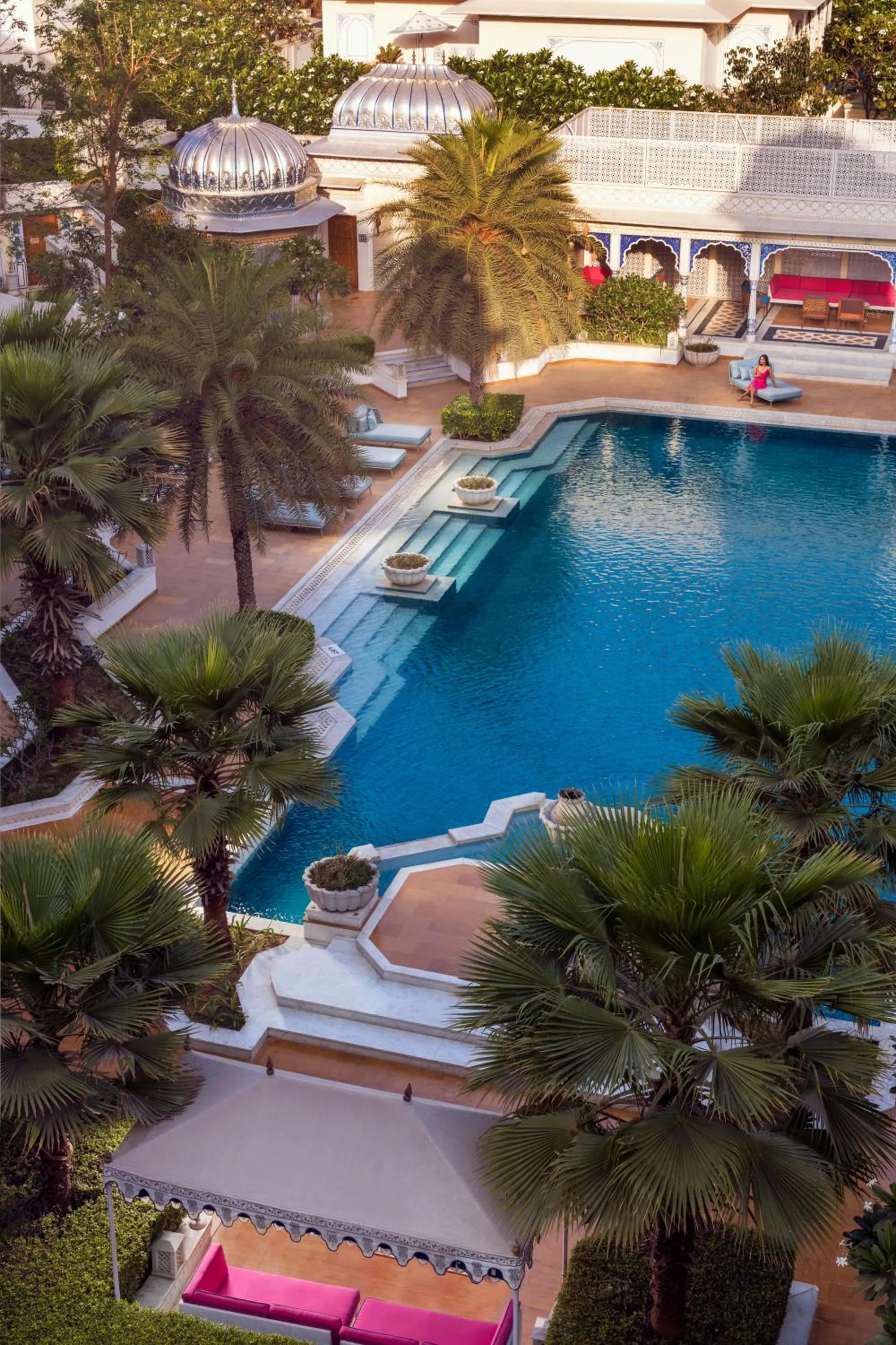 Pool view in The Leela Palace Jaipur