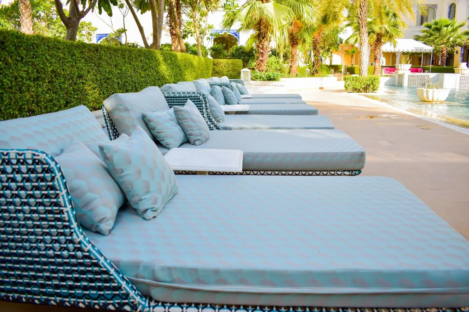 Bed in The Leela Palace Jaipur