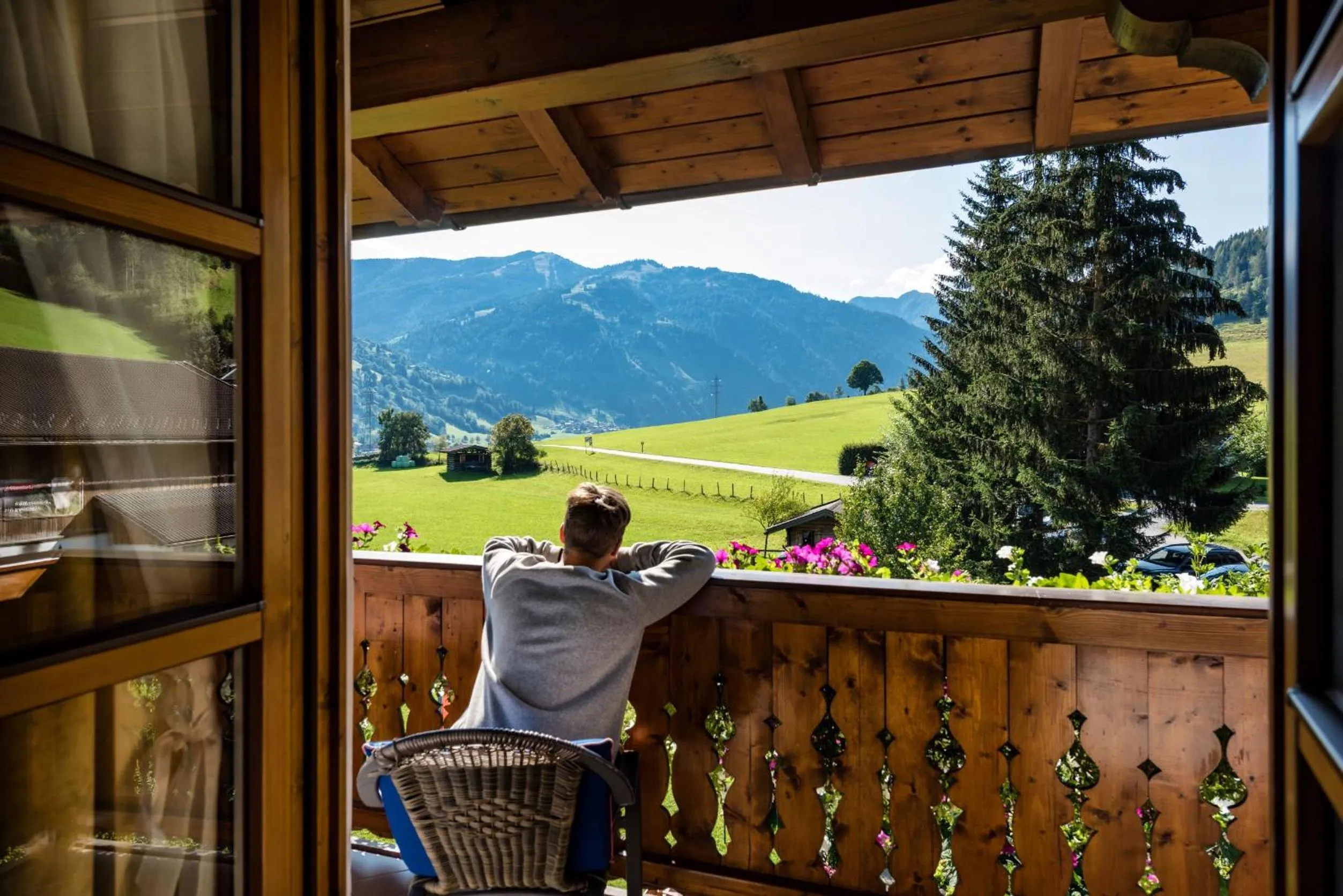 Natural landscape, Balcony/Terrace in die UnterbergerIn