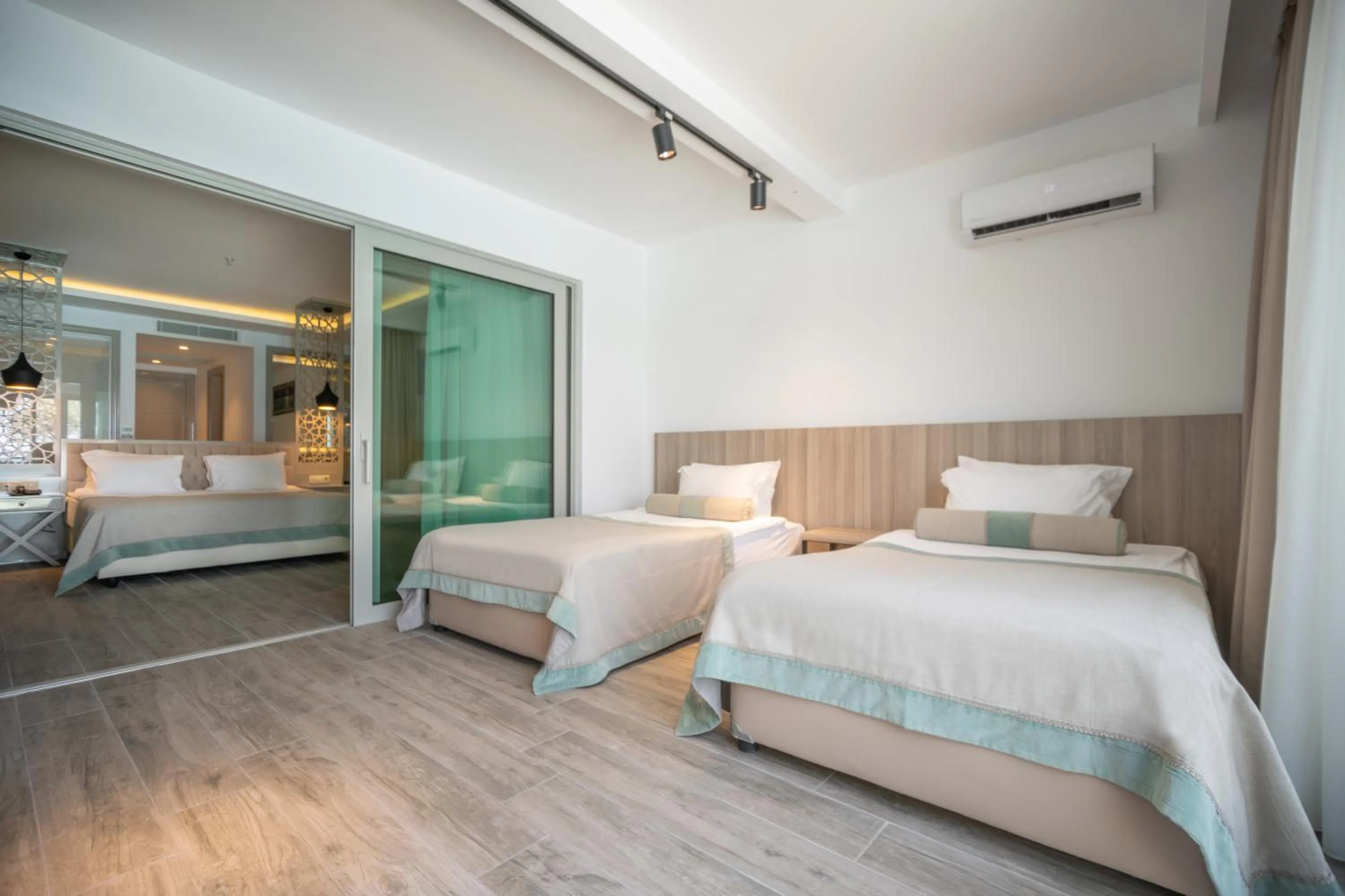 Bedroom, Bed in Blue Dreams Resort Bodrum - Aquapark & Ultra All Inclusive