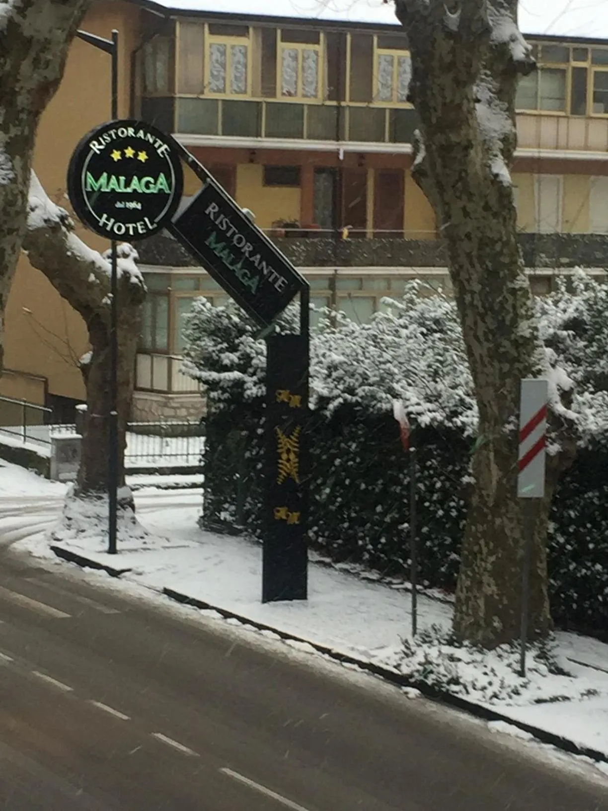 Quiet street view in Hotel Malaga