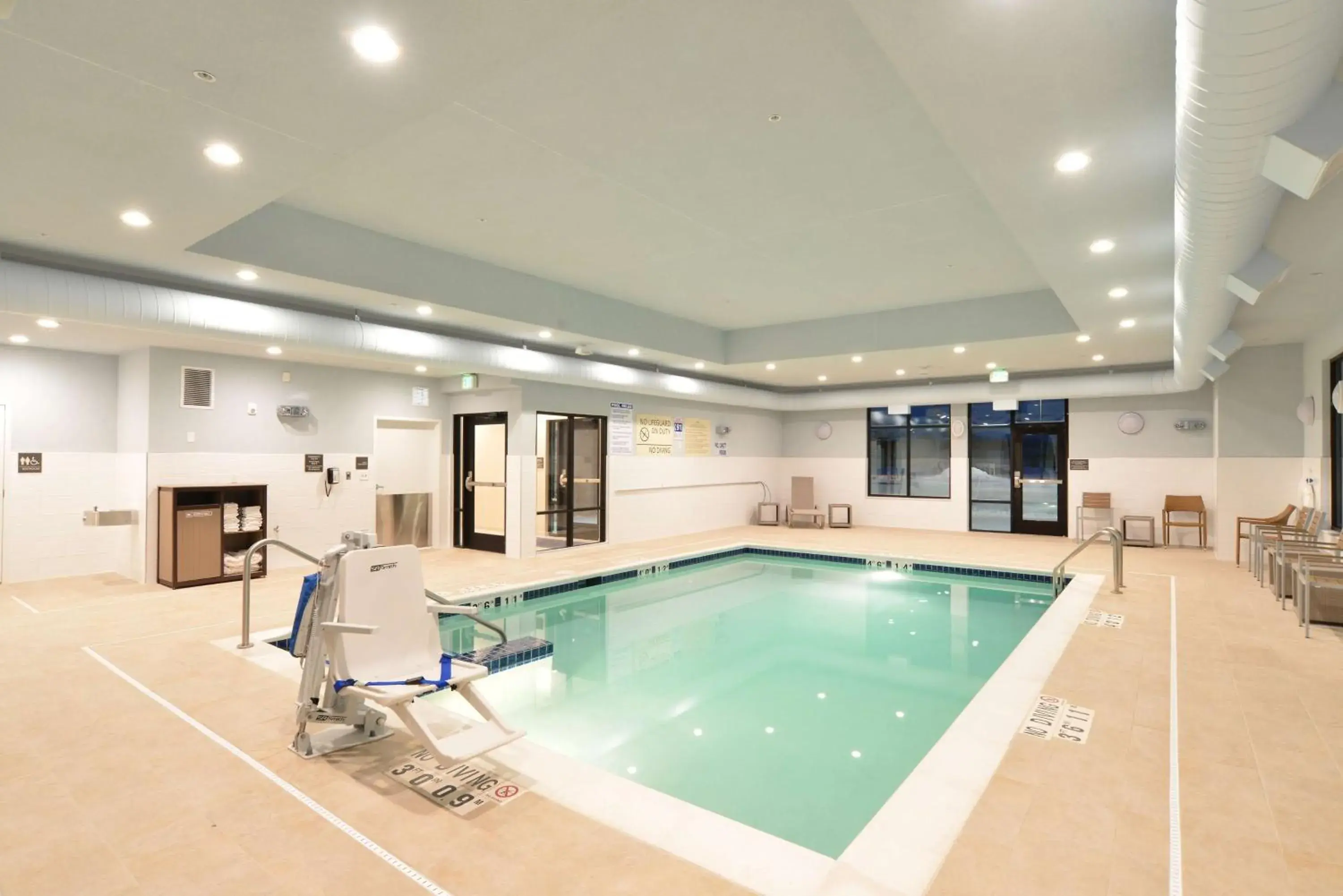 Pool view in Hampton Inn & Suites Menomonie-UW Stout Pool view in Hampton Inn & Suites Menomonie-UW Stout