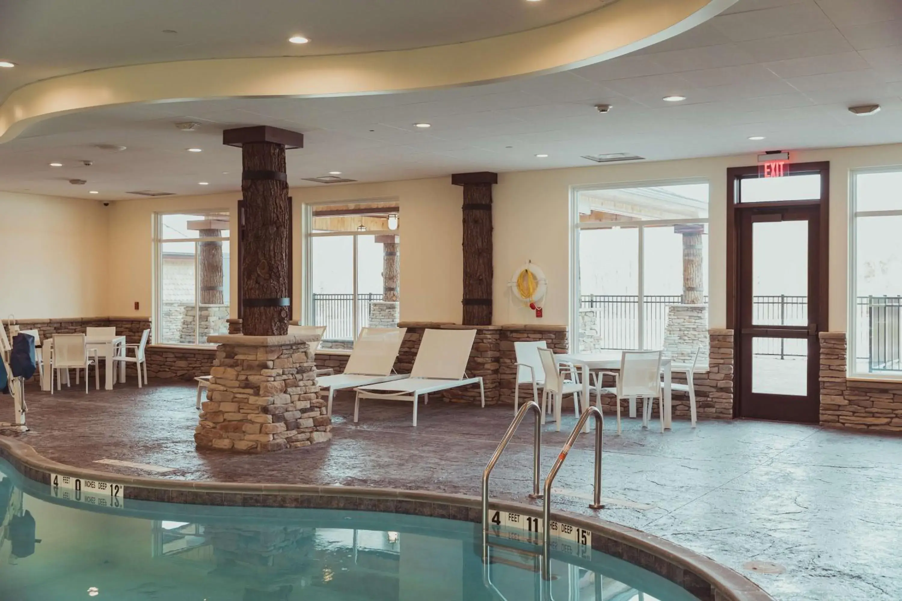 Pool view in Tailwater Lodge Altmar, Tapestry Collection By Hilton Pool view in Tailwater Lodge Altmar, Tapestry Collection By Hilton