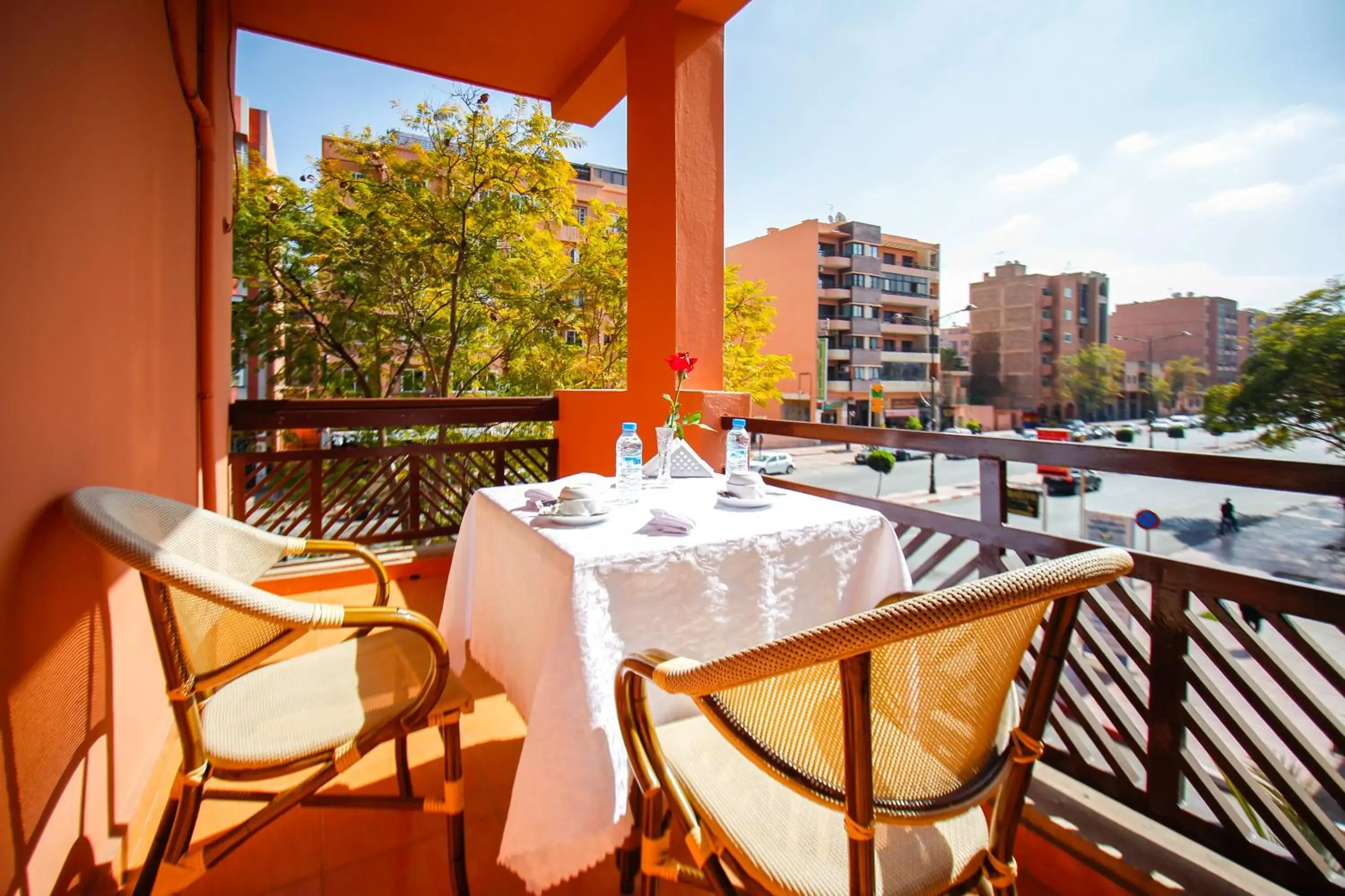 Balcony/Terrace in Résidence-hotel Ezzahia