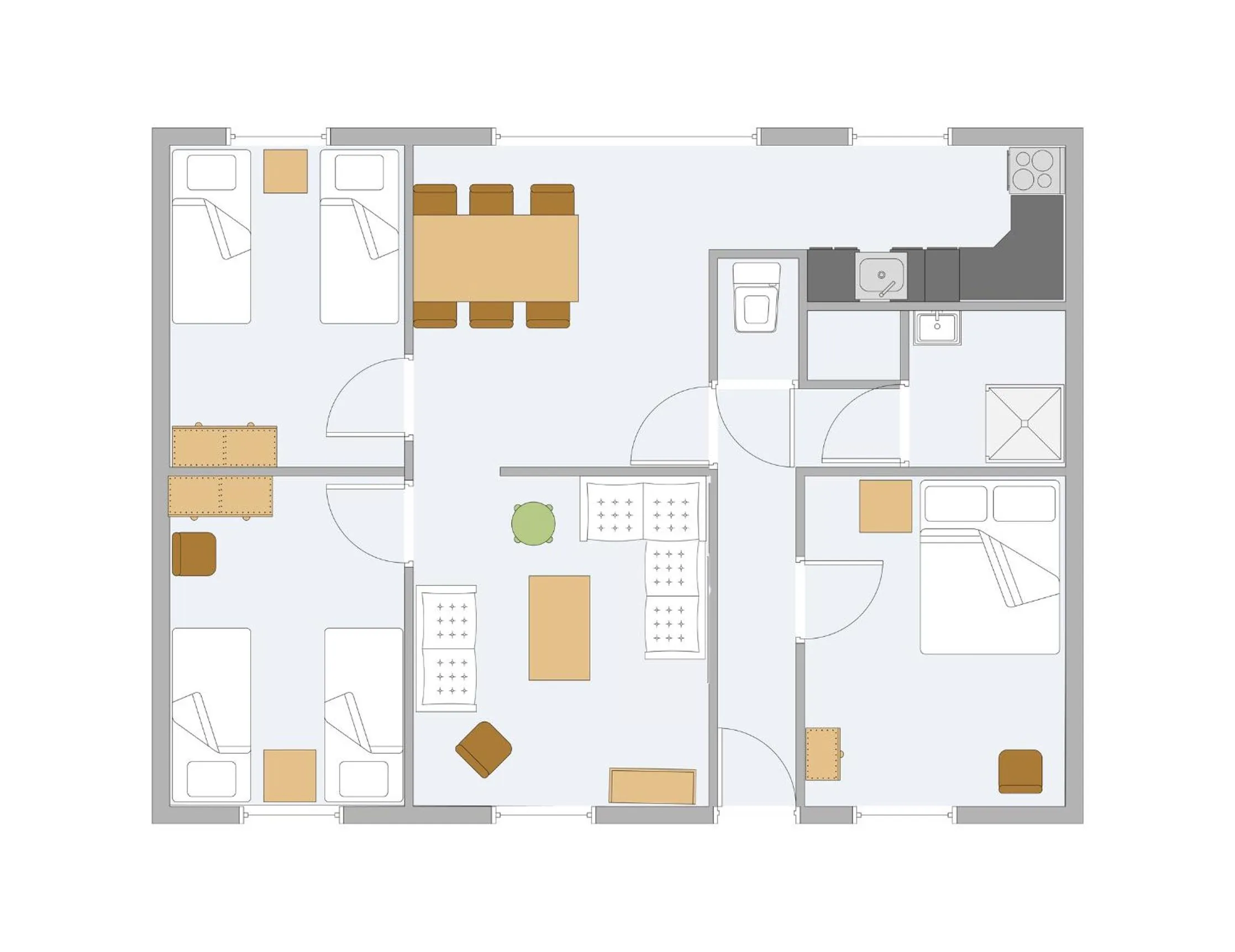 Floor plan in Amsterdam Farm Lodge