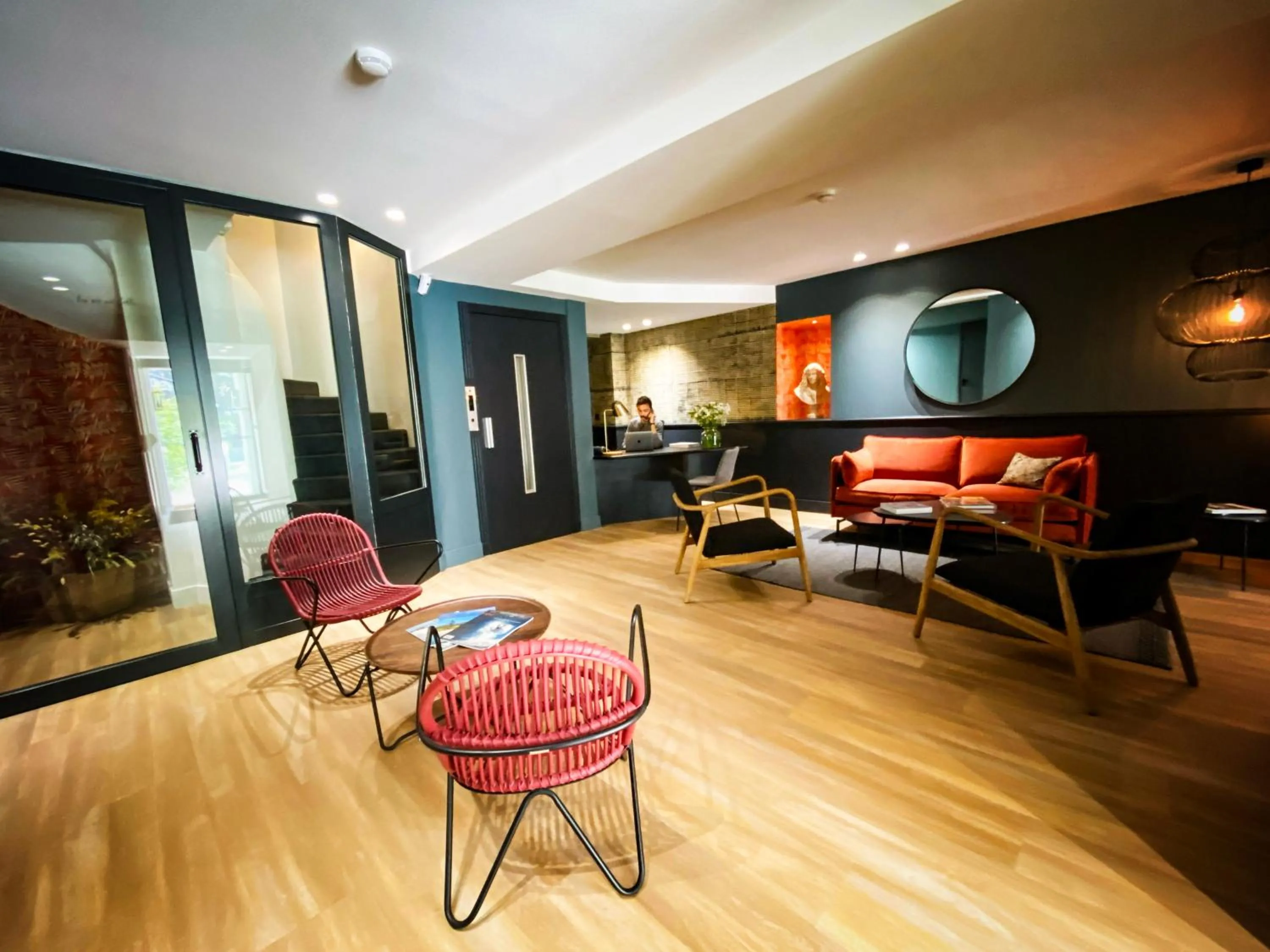 Lobby or reception in Hotel Molière