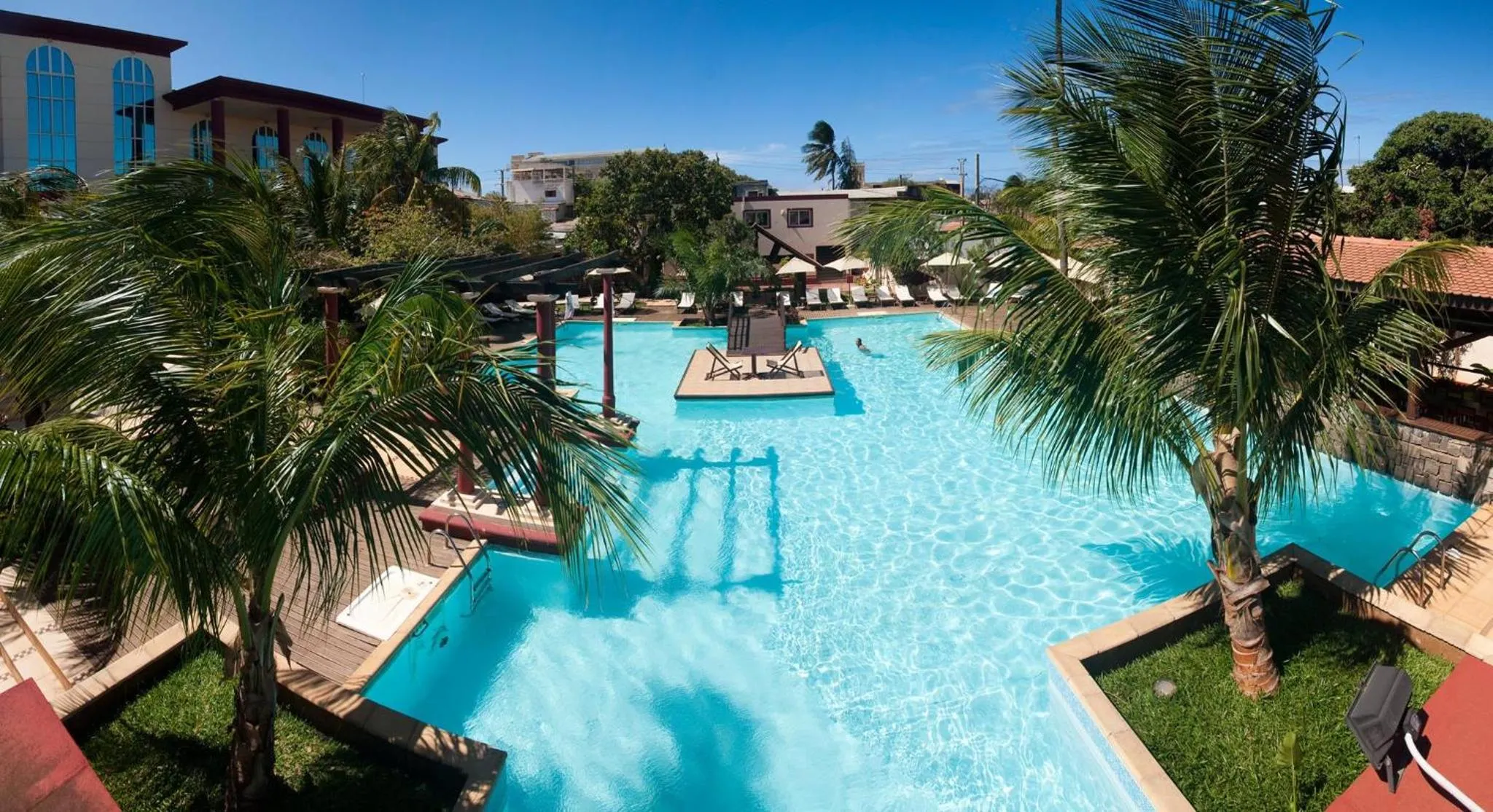 Pool view in Le Grand Hôtel Diego