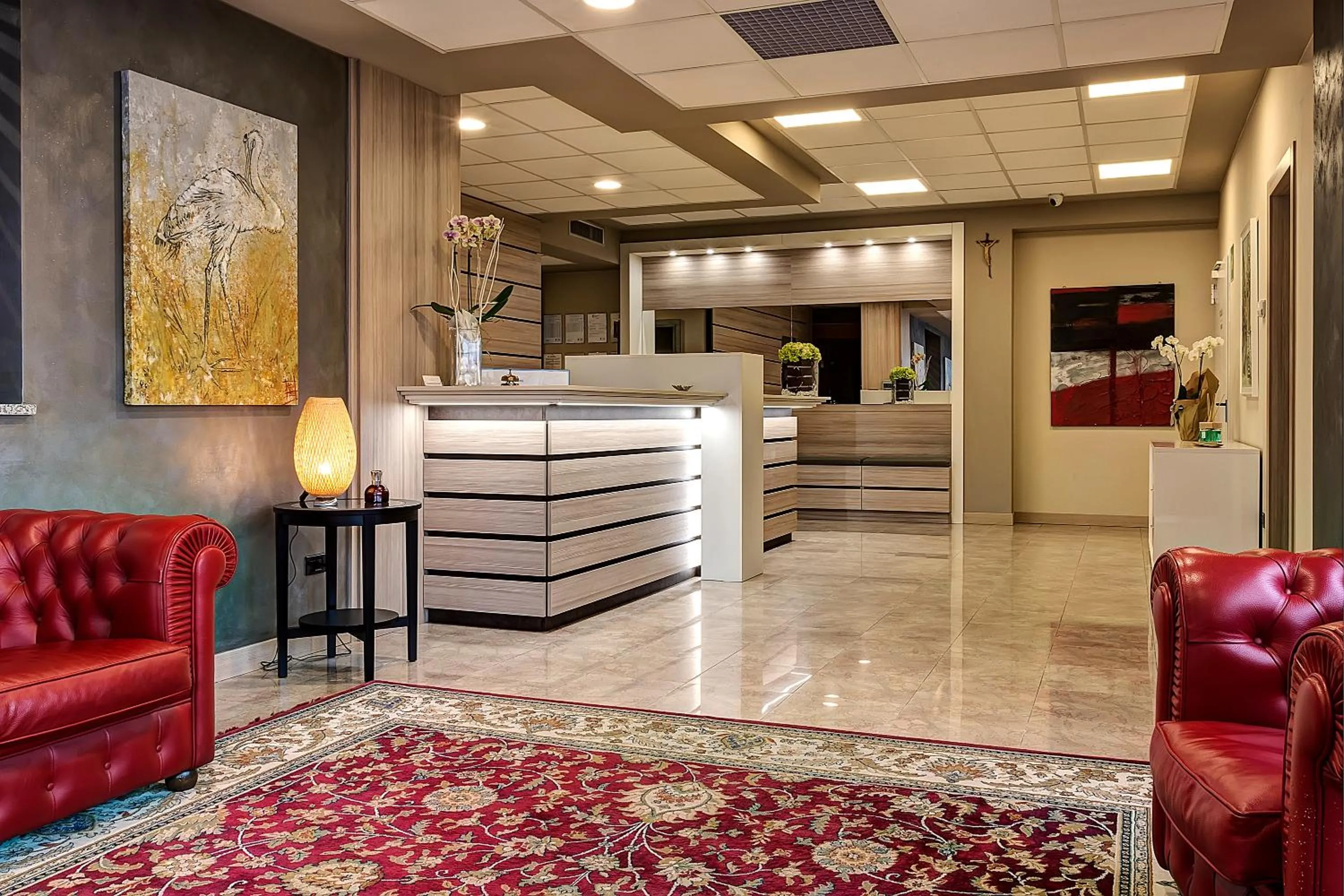 Lobby or reception in Albergo Papillon