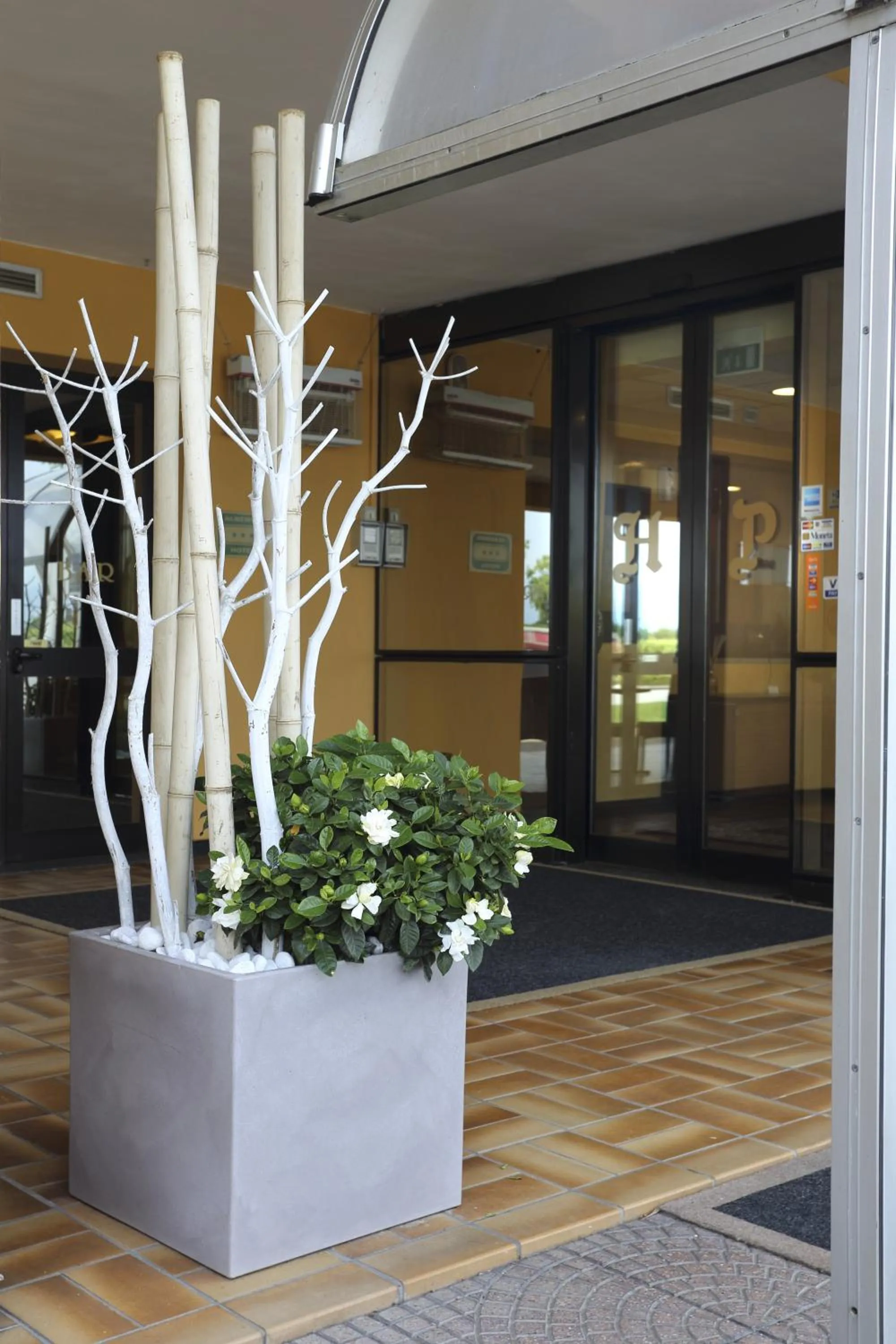 Decorative detail in Albergo Papillon