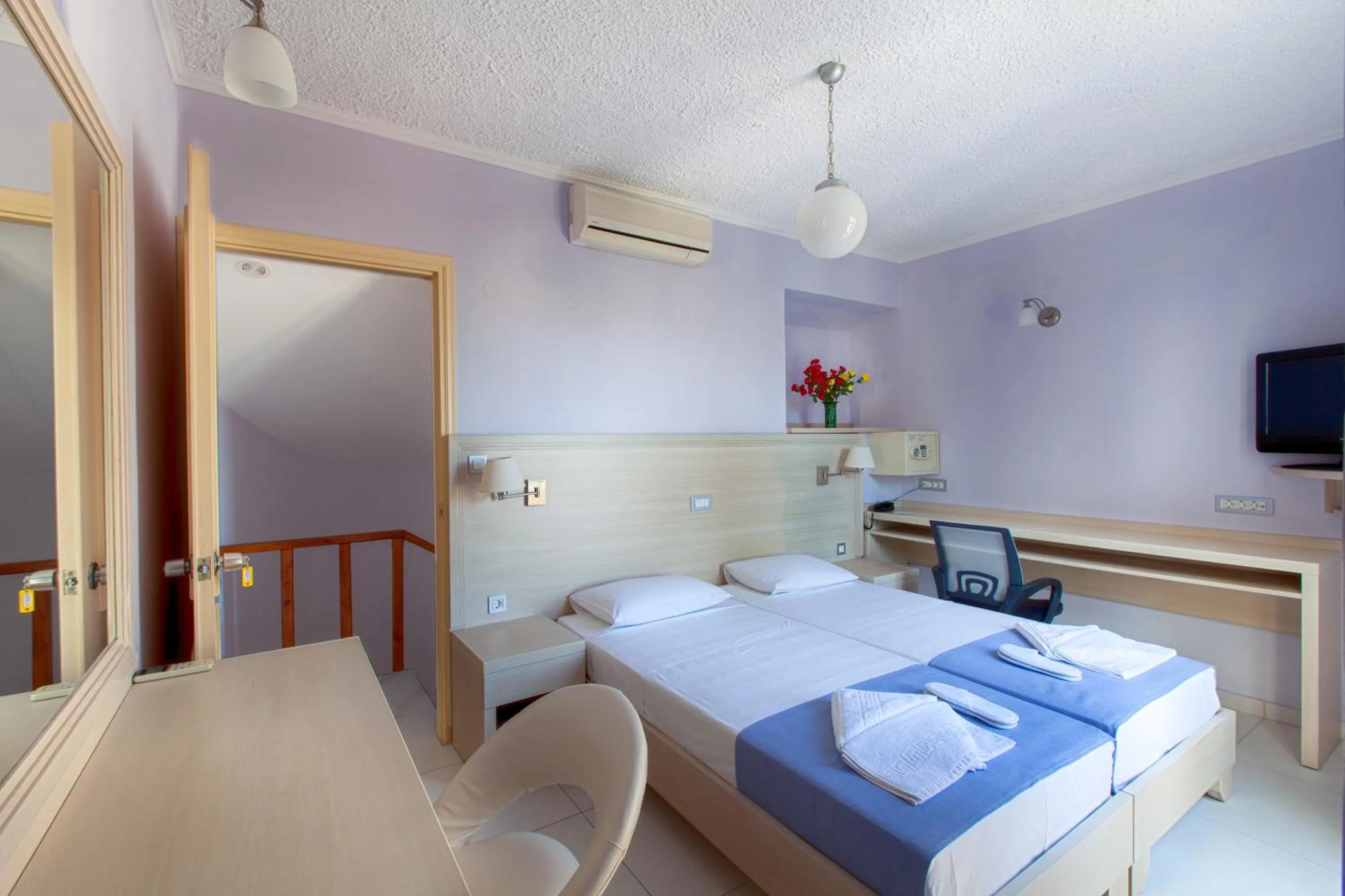 Bedroom, Bed in Giorgi's Blue Apartments