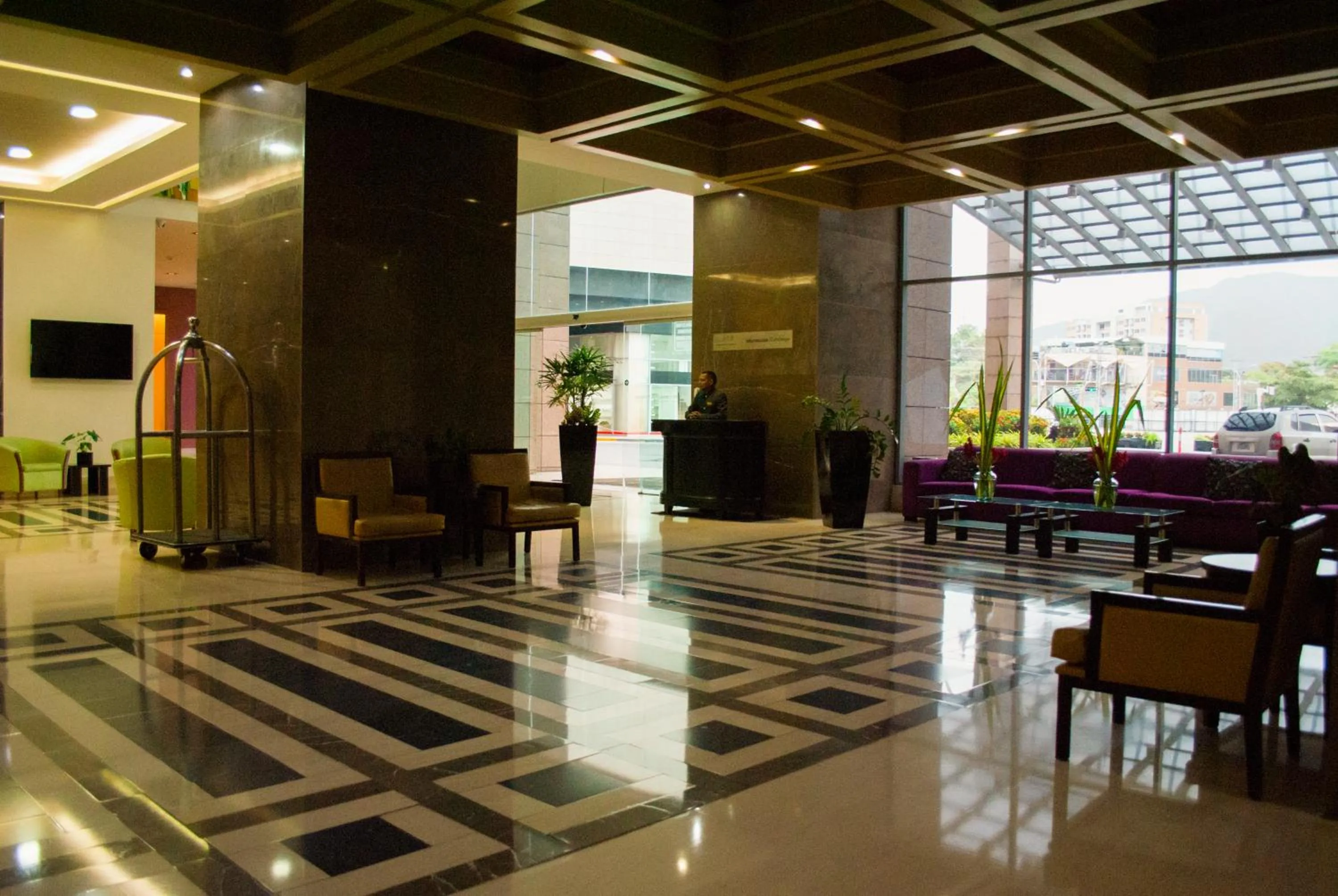 Lobby or reception in Hesperia WTC Valencia