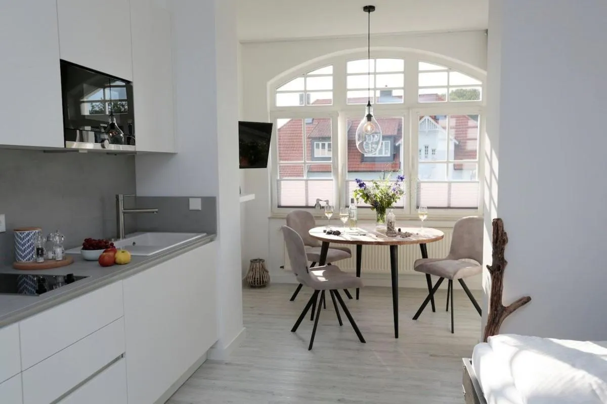 Kitchen or kitchenette in Hotel Glückauf 1908