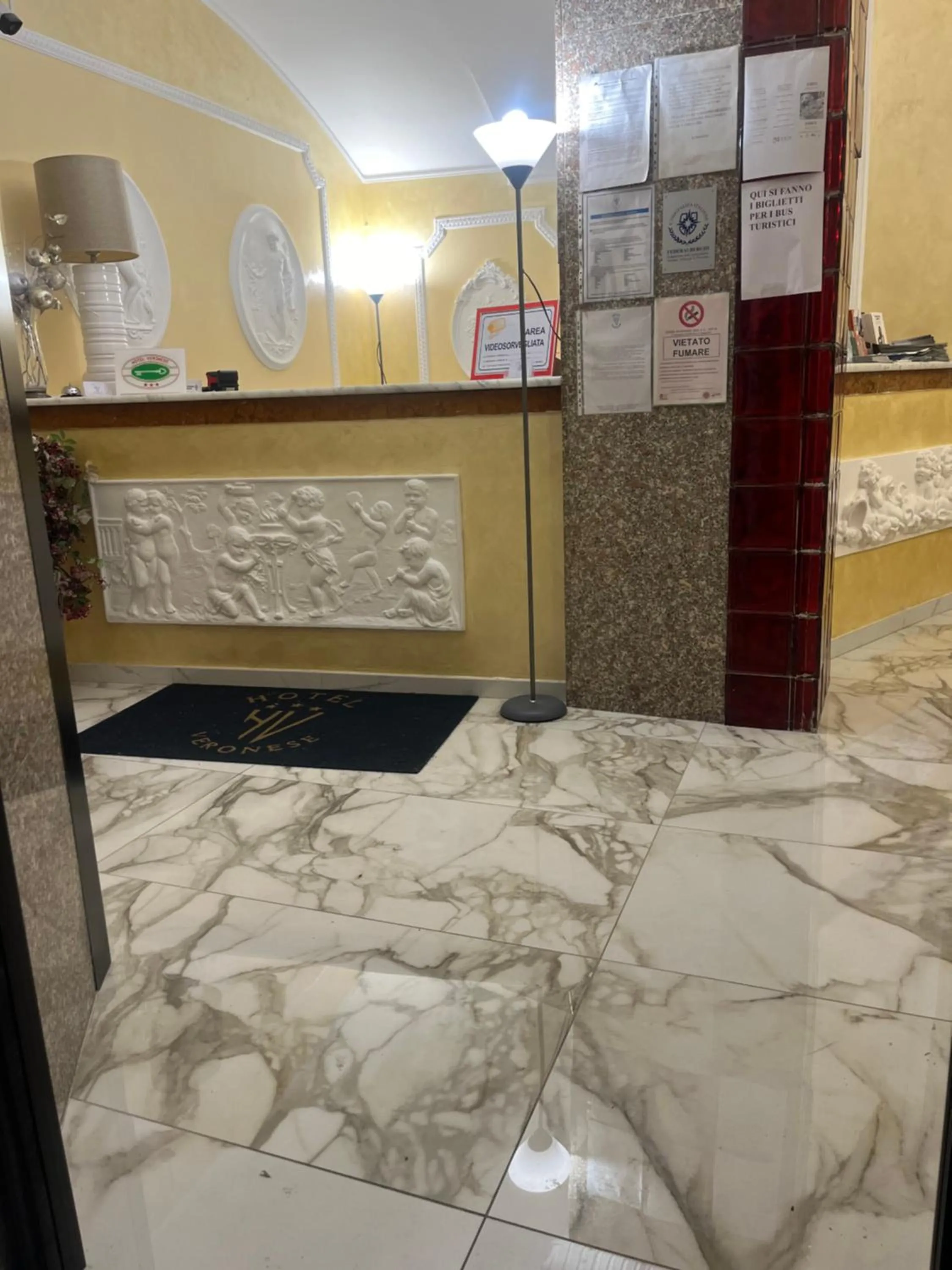Lobby or reception in Hotel Veronese