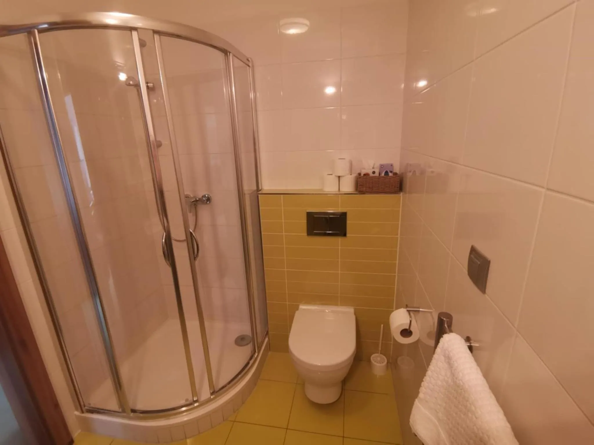 Shower in Hotel Monde