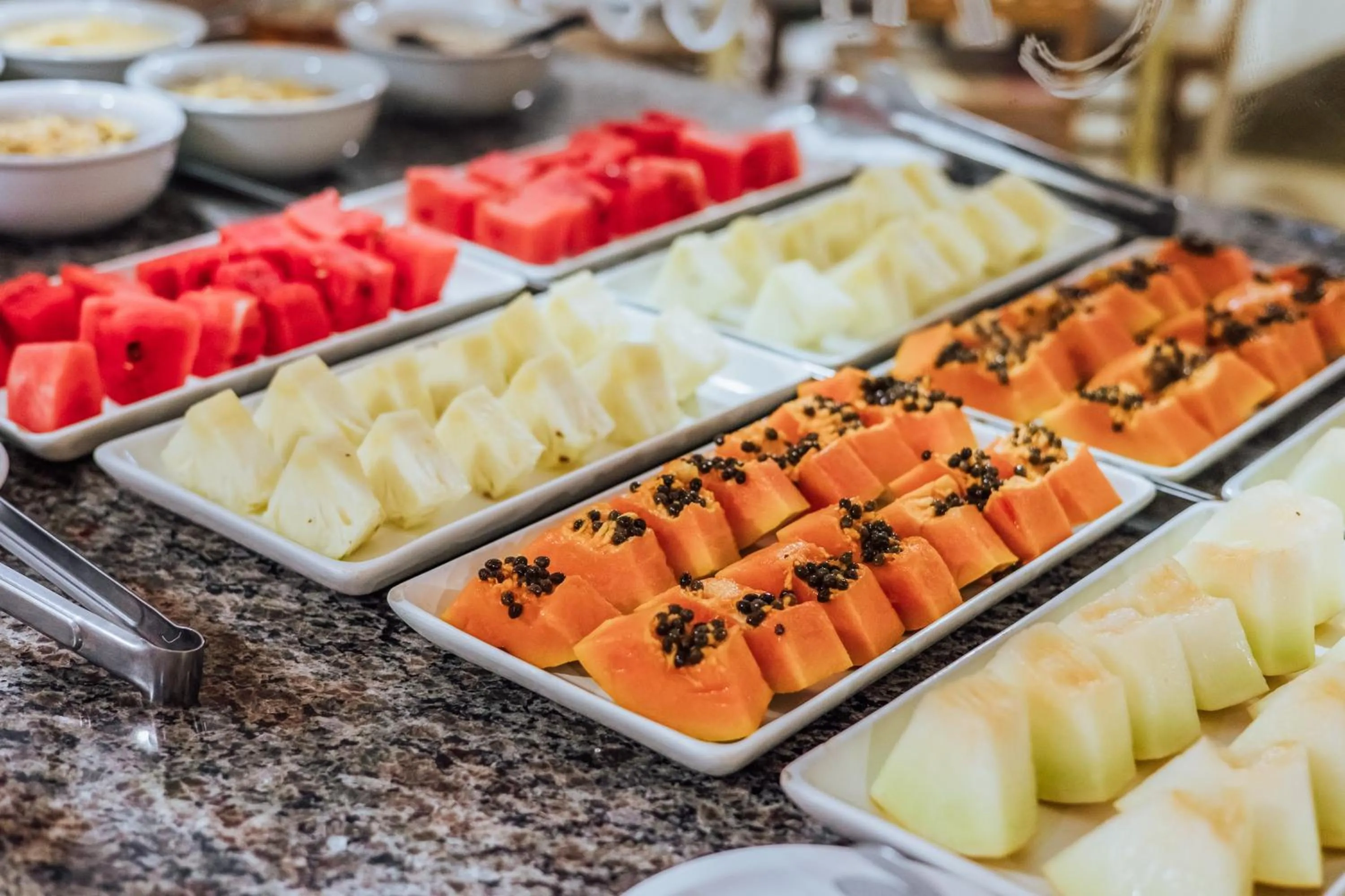 Buffet breakfast in VELINN Pousada Casa de Pedra Ilhabela