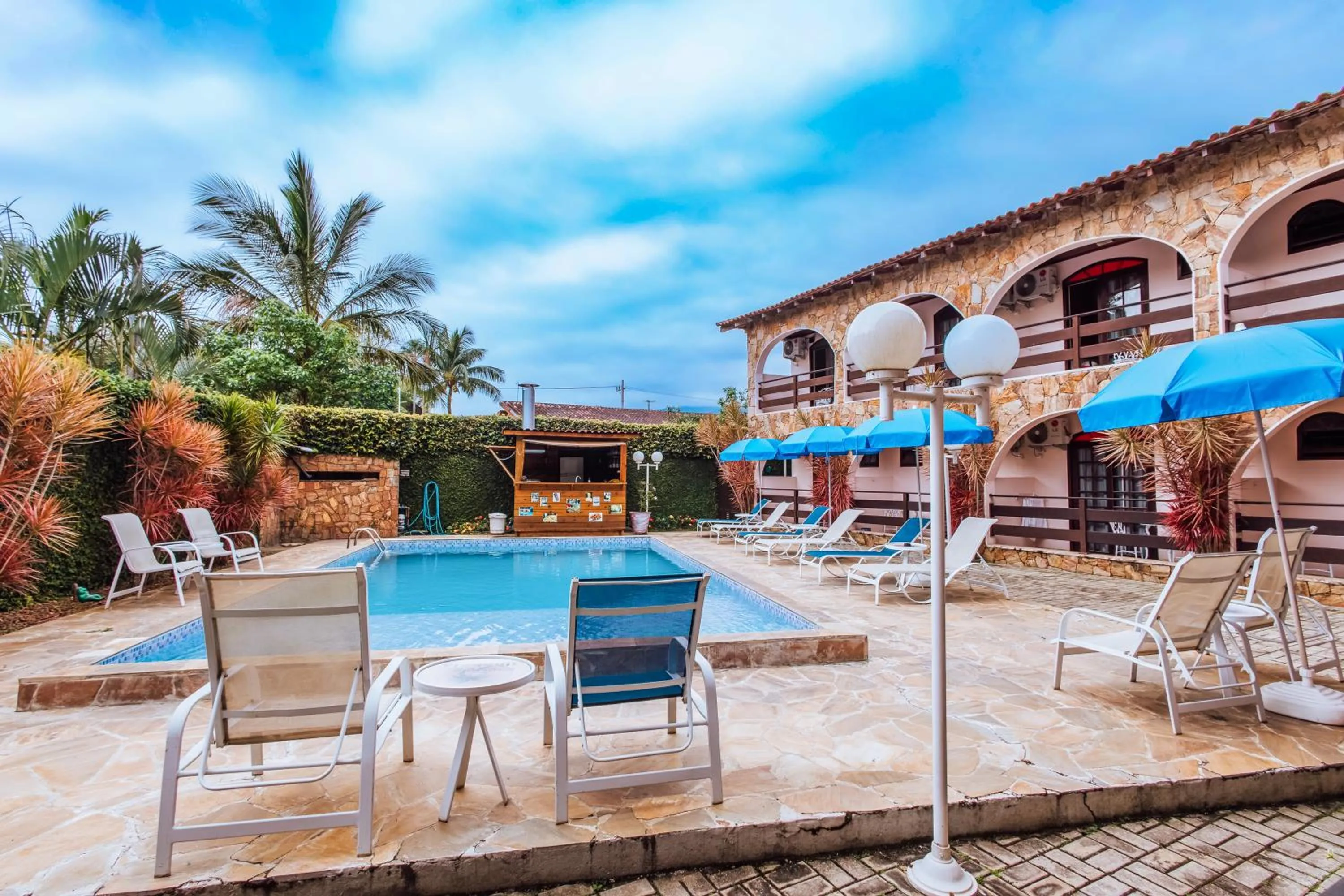 Patio in VELINN Pousada Casa de Pedra Ilhabela