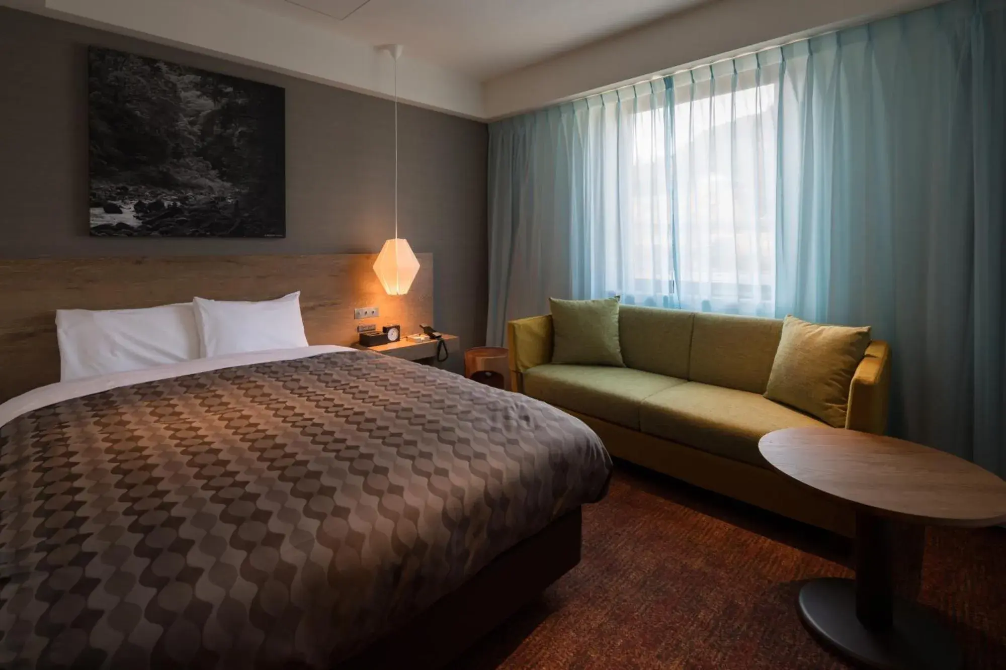 Bed in Solest Takachiho Hotel Bed in Solest Takachiho Hotel