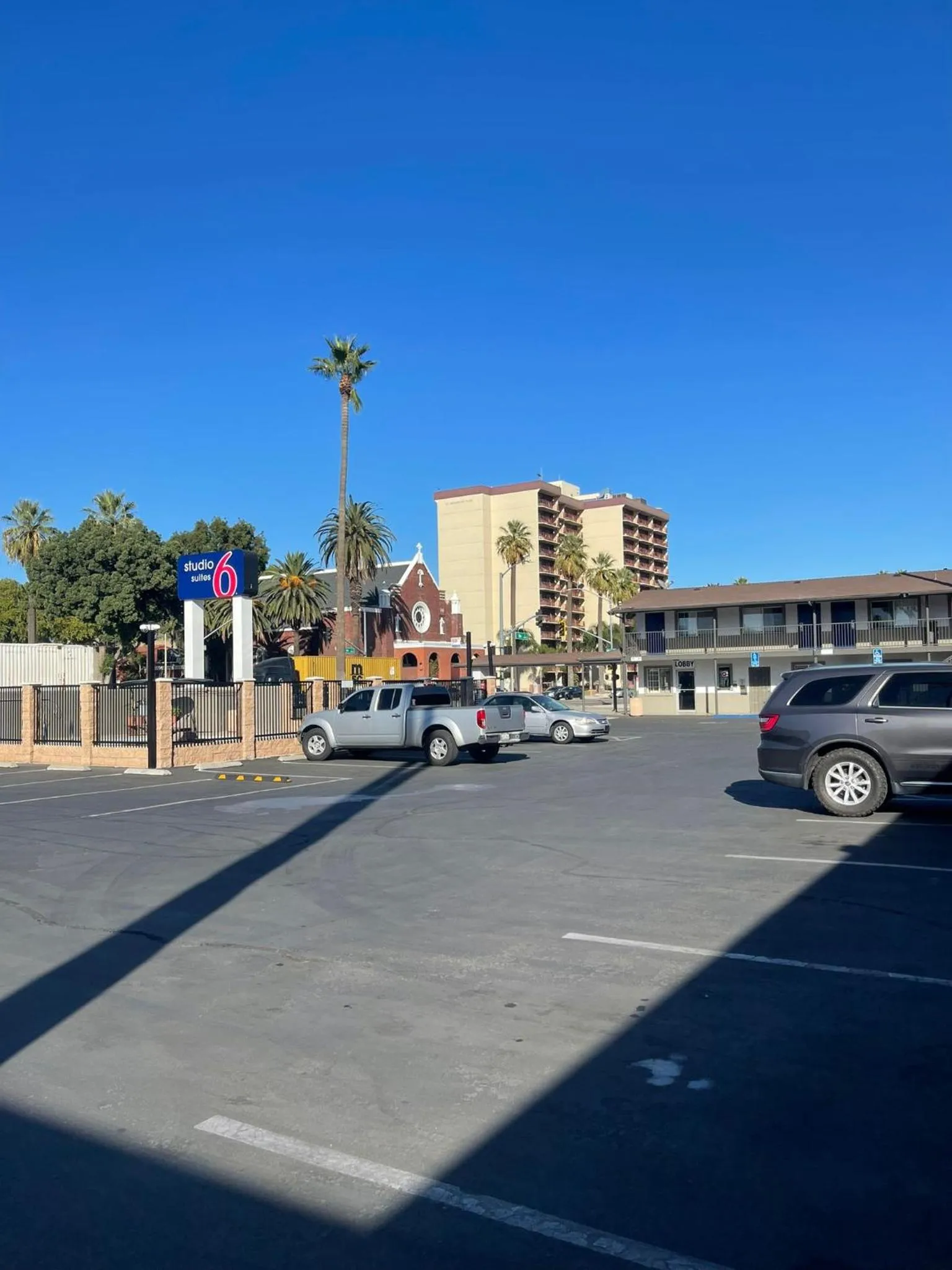 Property building in Studio 6 Suites San Bernardino, CA