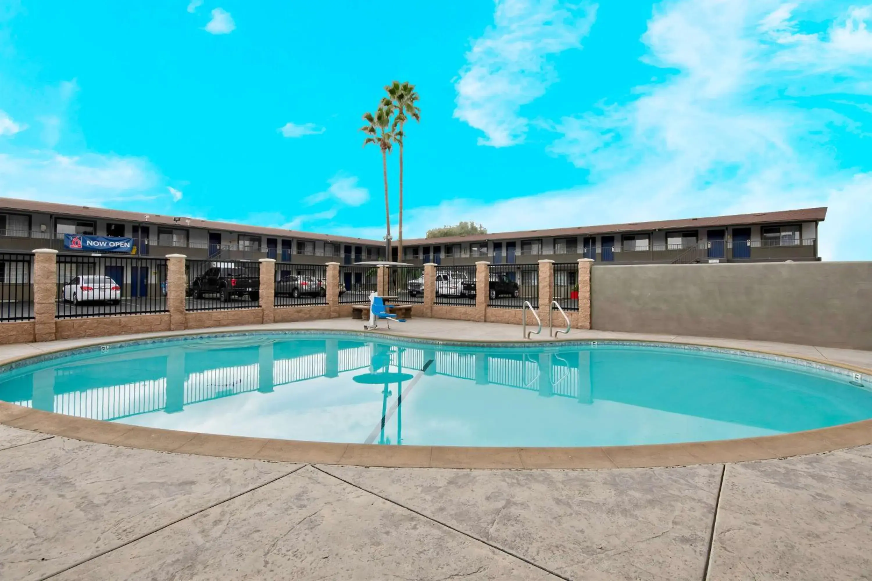 Pool view, Swimming Pool in Studio 6 Suites San Bernardino, CA