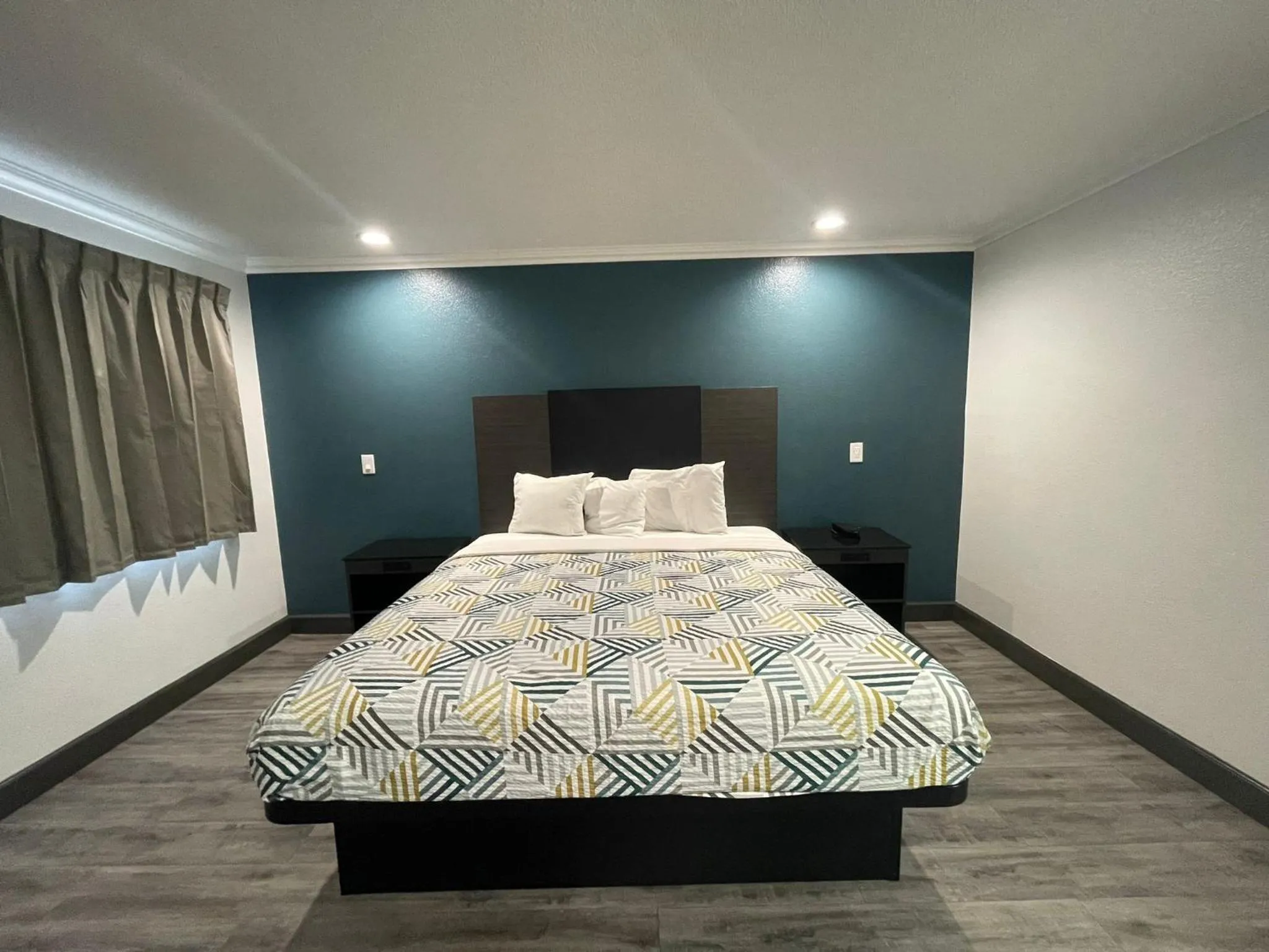 Bed in Studio 6 Suites San Bernardino, CA