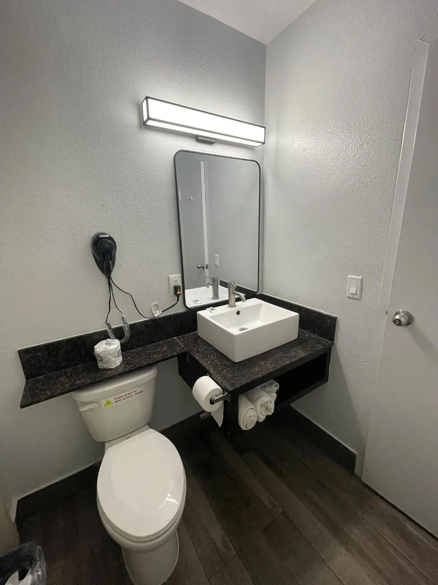 Bathroom in Studio 6 Suites San Bernardino, CA