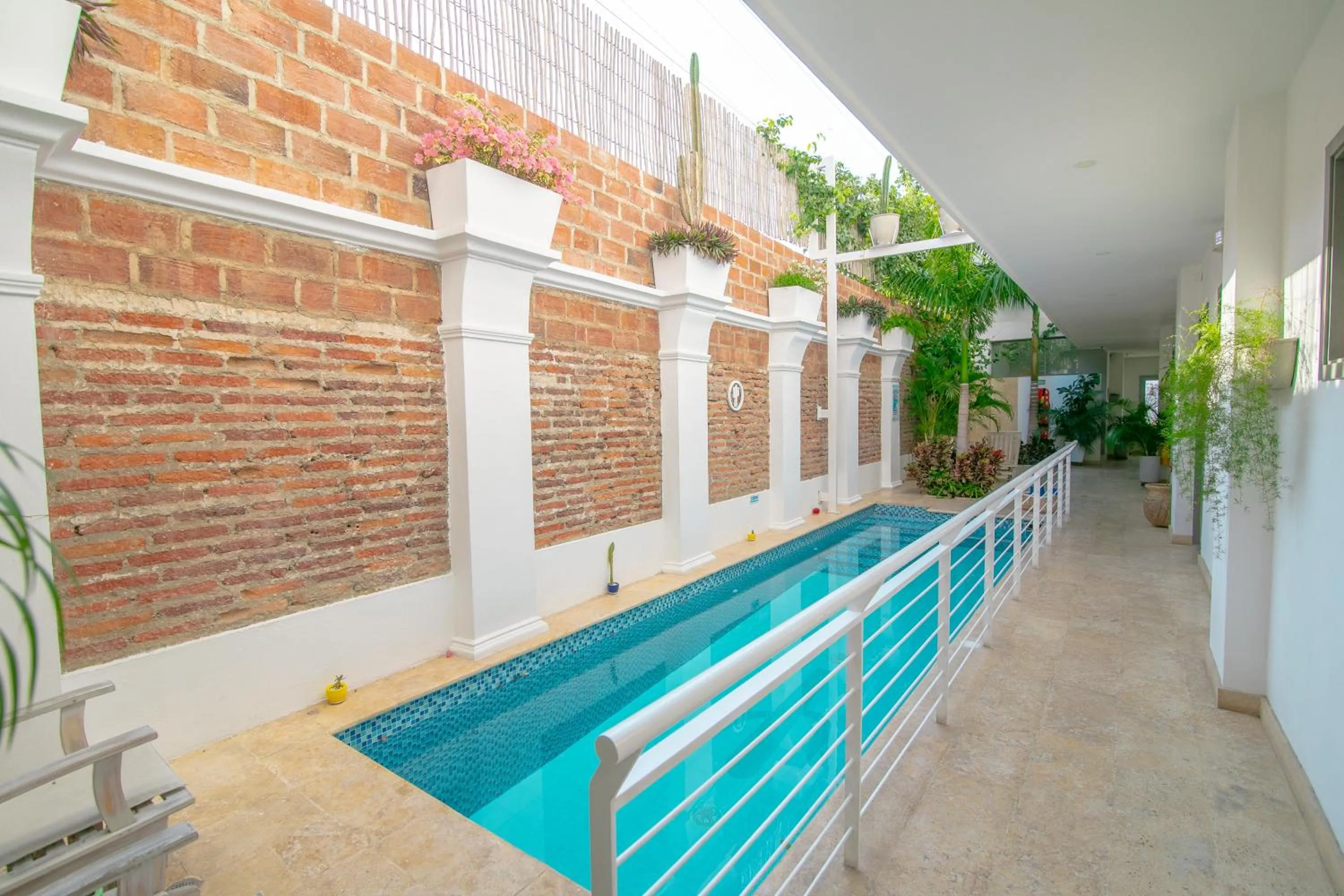 Swimming pool in El Cactus Luxury Apartments in Historic Center