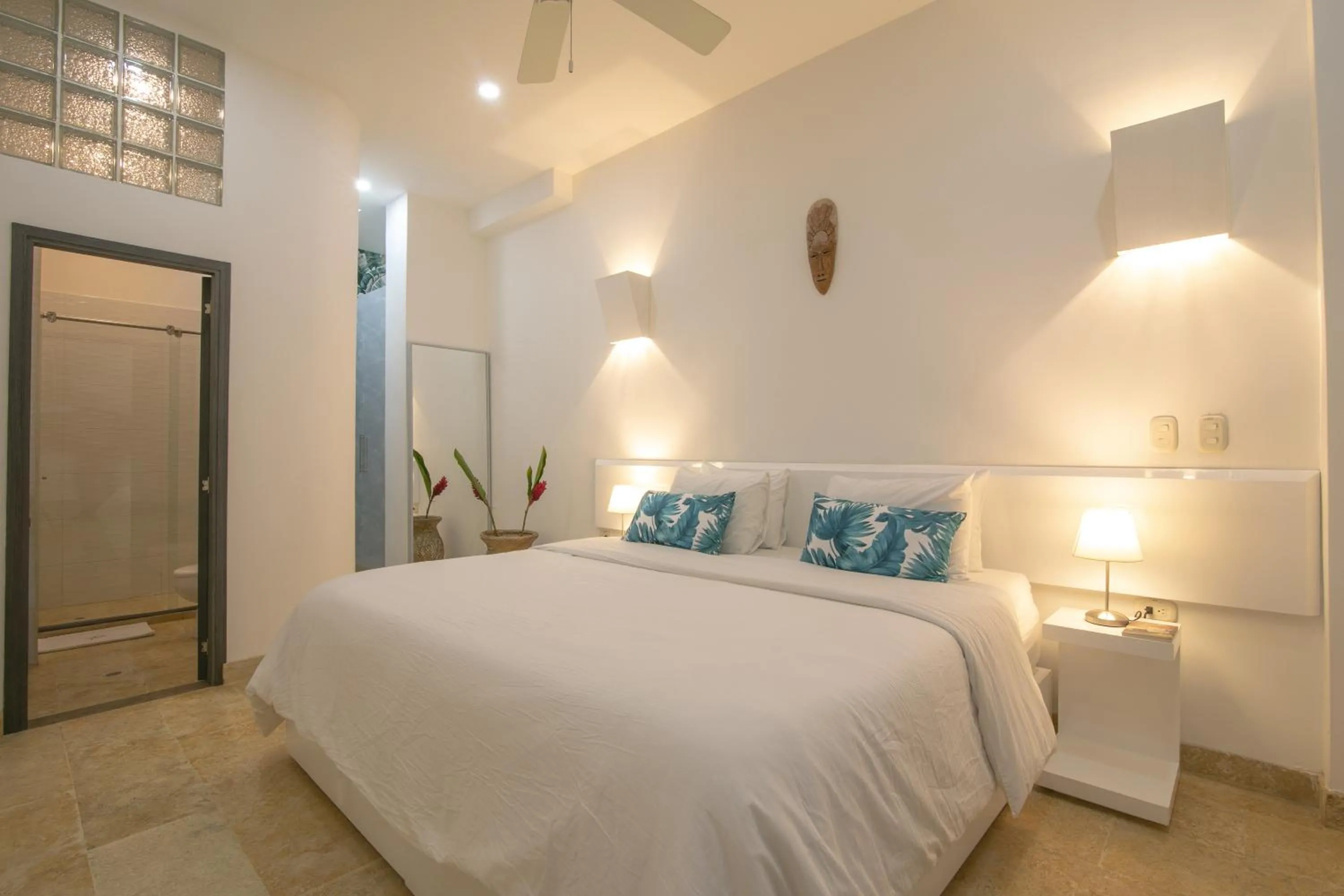 Bedroom, Bed in El Cactus Luxury Apartments in Historic Center