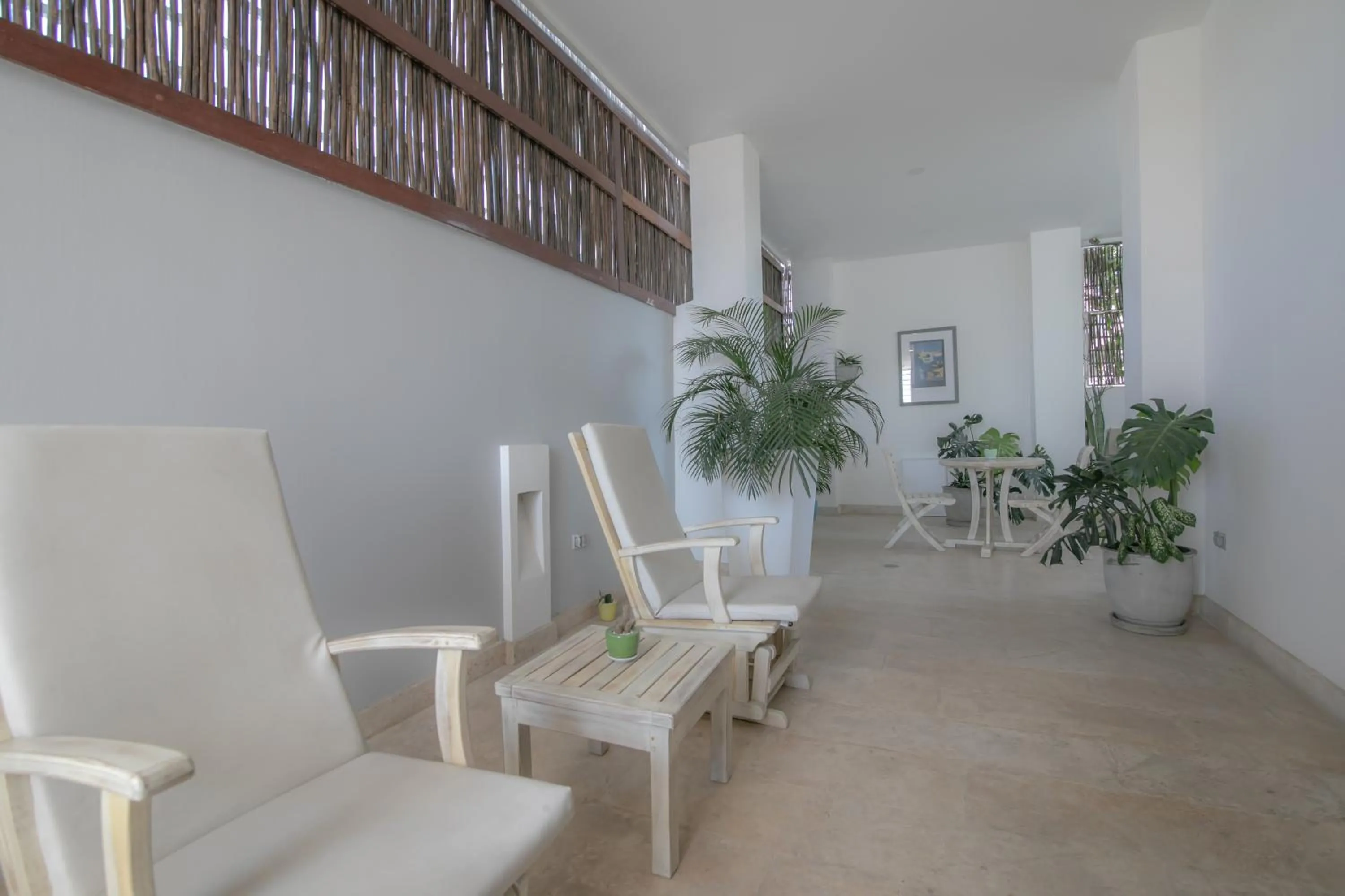 Living room in El Cactus Luxury Apartments in Historic Center