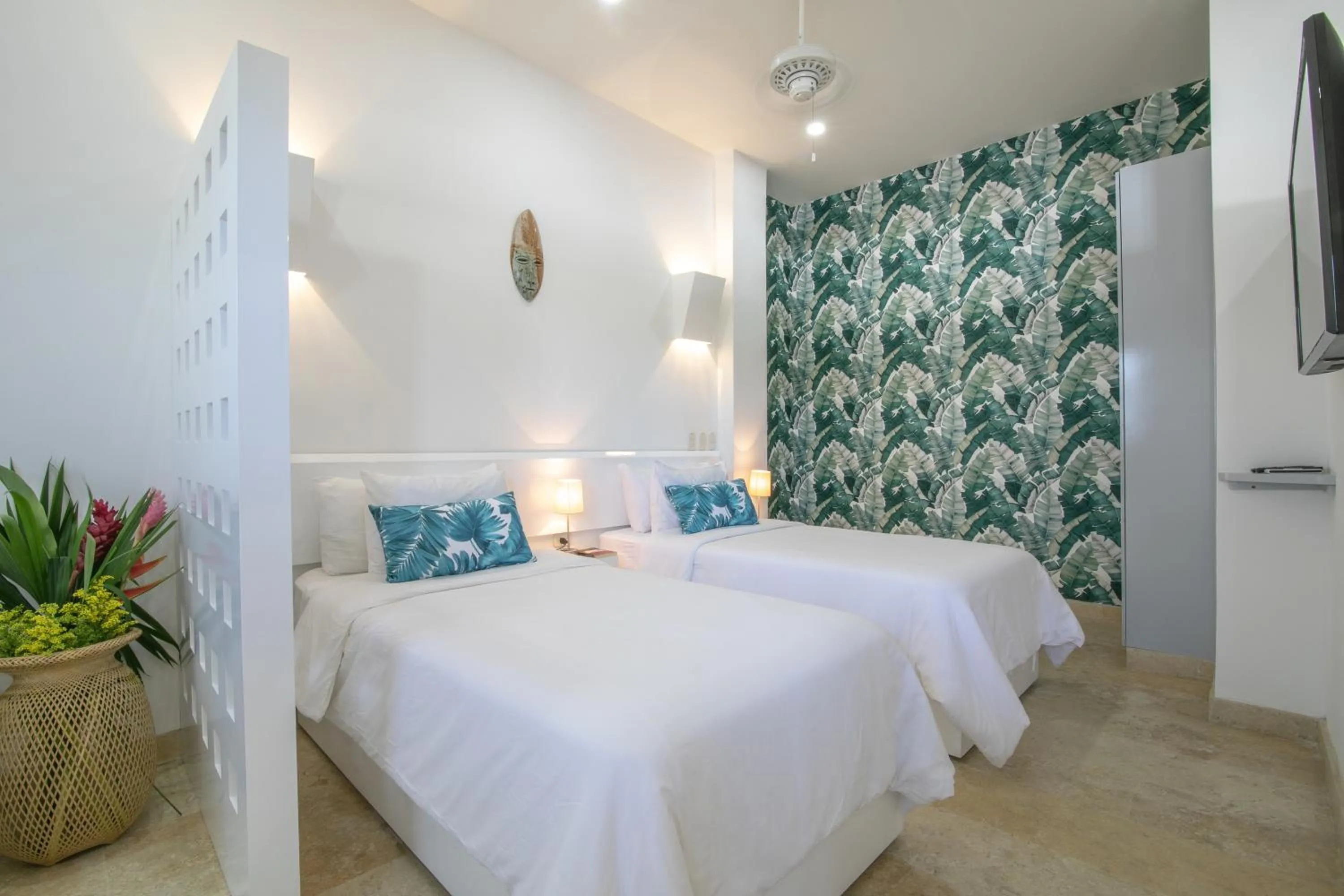 Bed in El Cactus Luxury Apartments in Historic Center