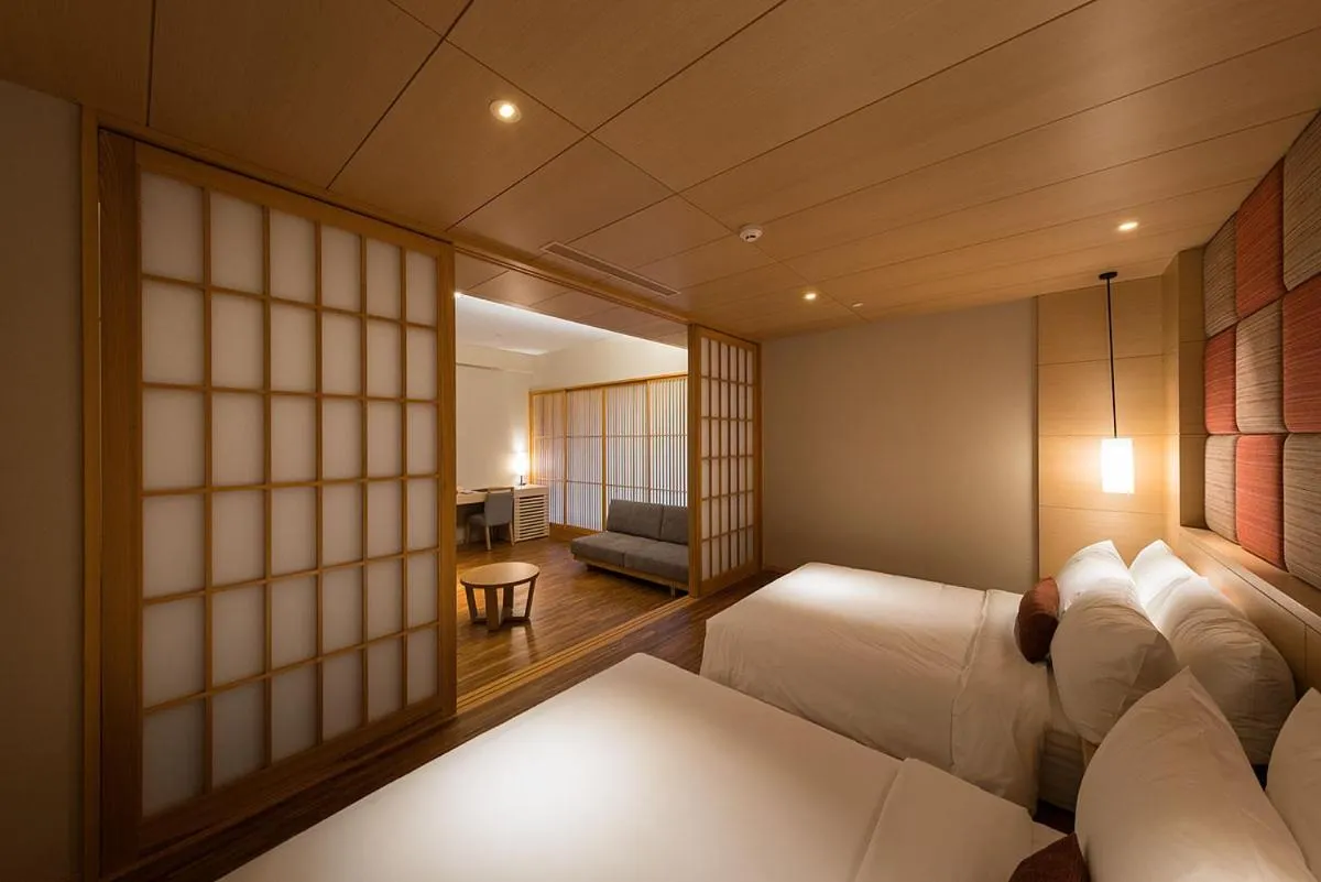 Bed in Asia Pacific Hotel Beitou