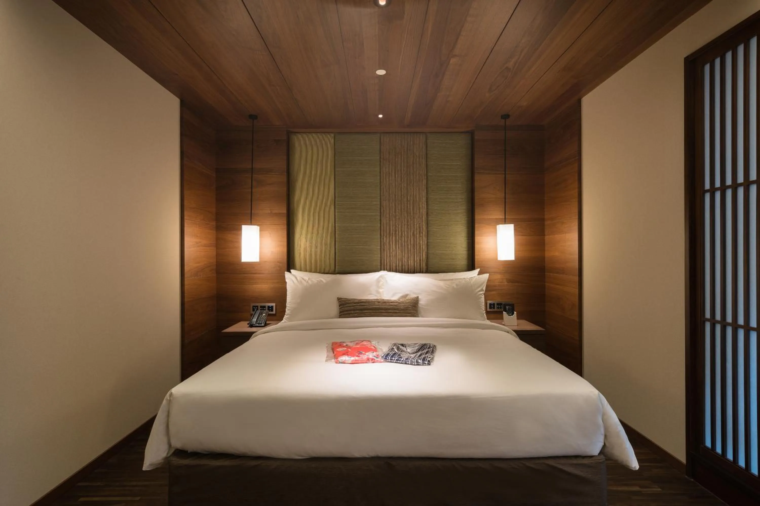 Bed in Asia Pacific Hotel Beitou