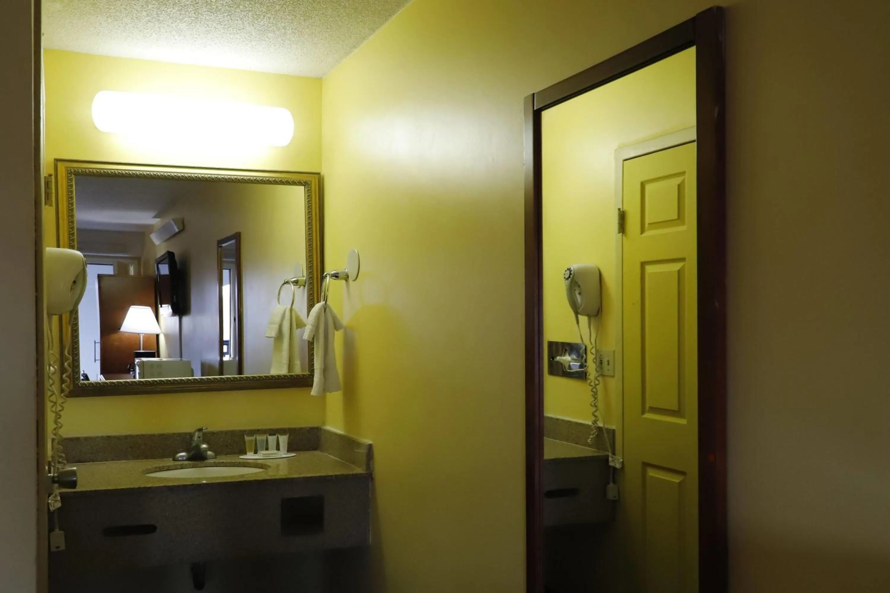 Bathroom in TraveIodge by Wyndham Parsippany