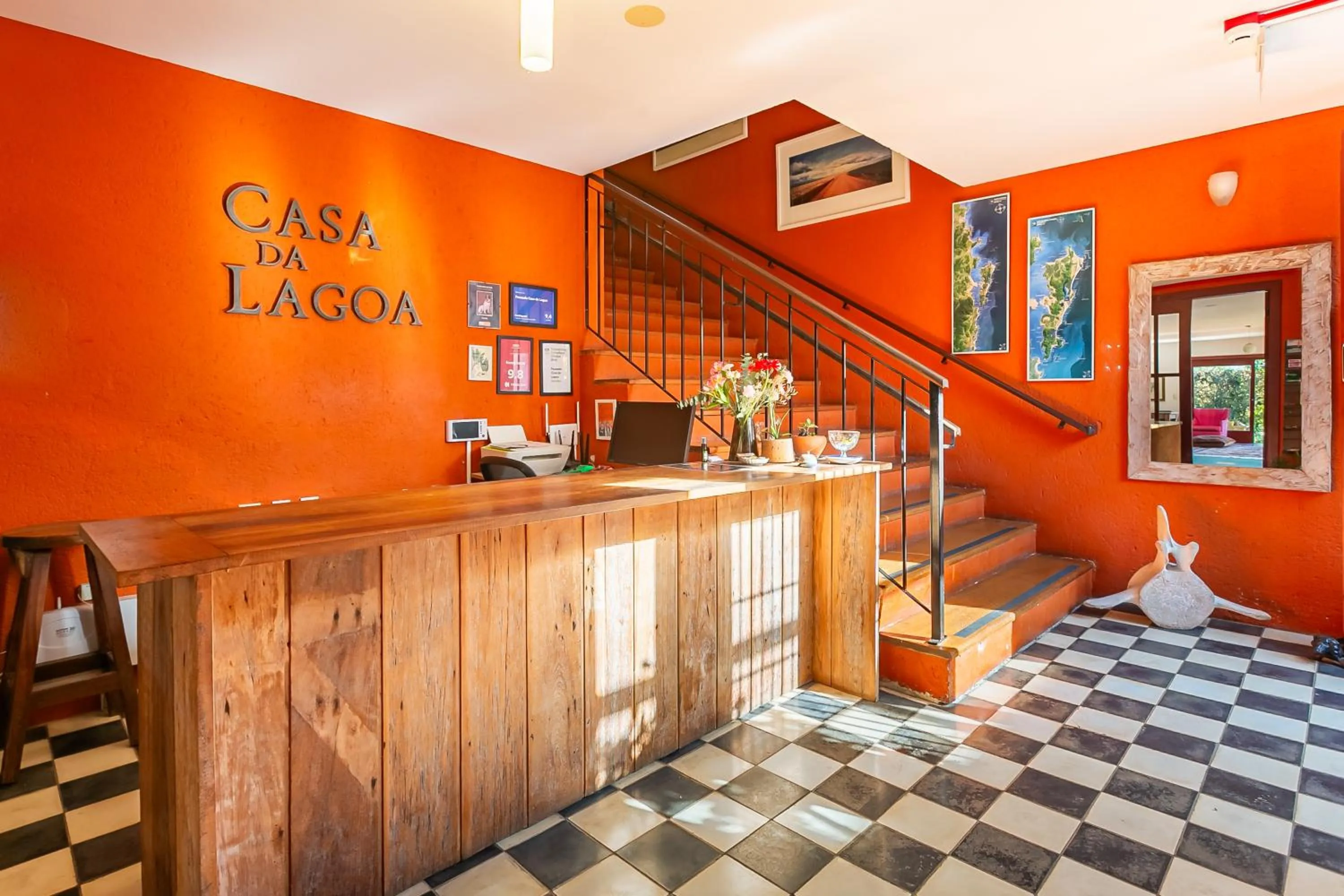 Lobby or reception in Pousada Casa da Lagoa