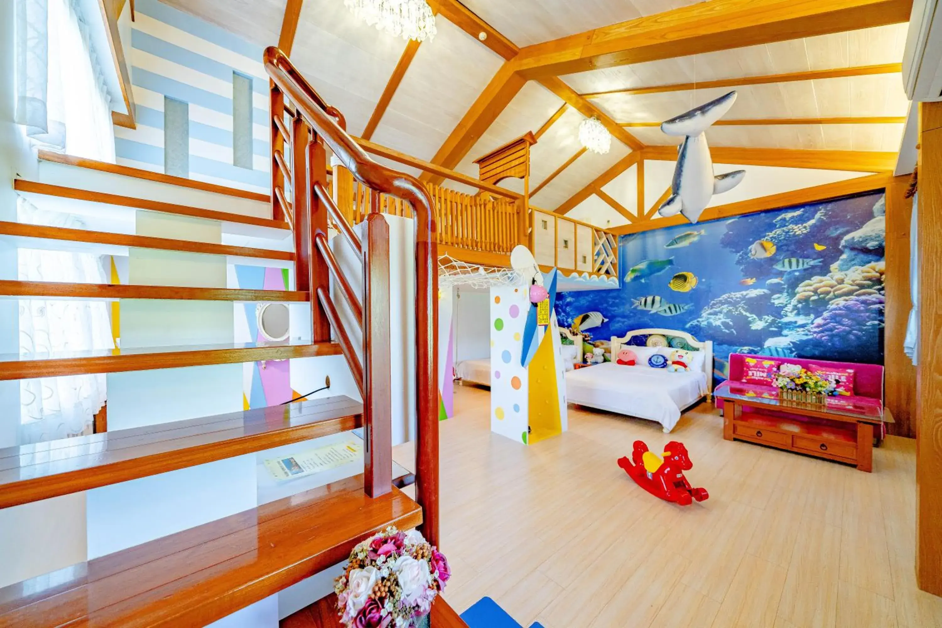 Bed in Rainbow Garden B&B Bed in Rainbow Garden B&B