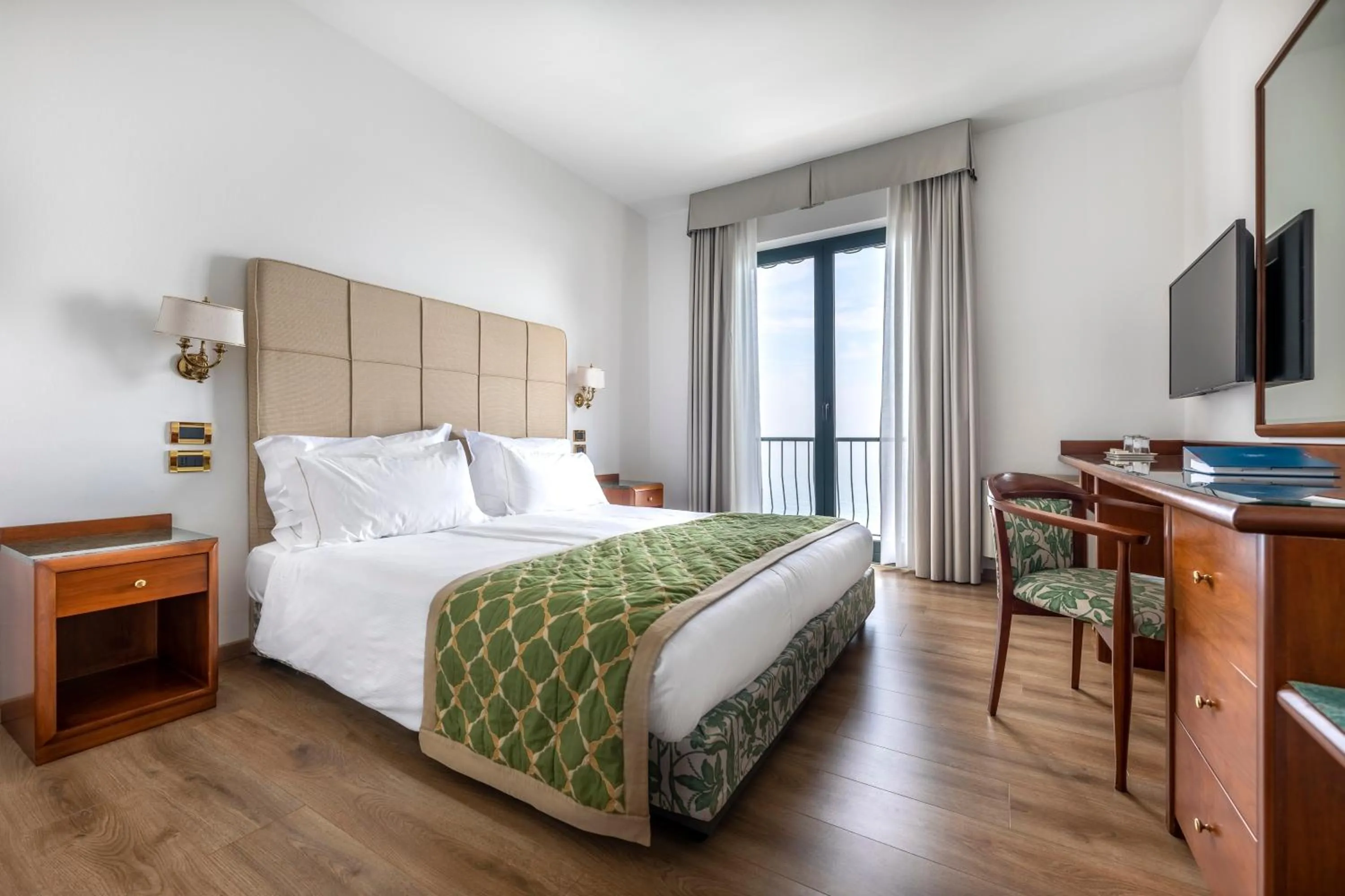 Bed in Hotel Villa Capri