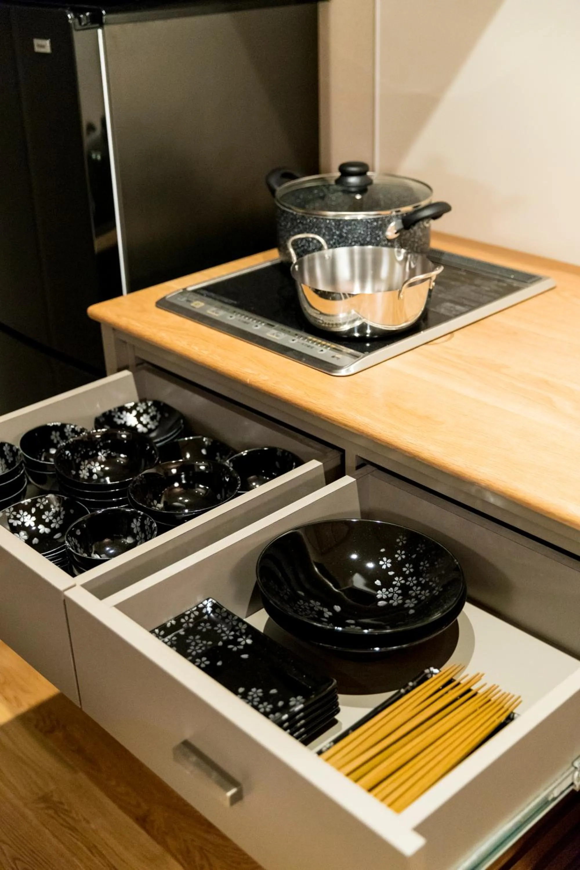 Kitchen or kitchenette in MUSUBI HOTEL MACHIYA Haruyoshi