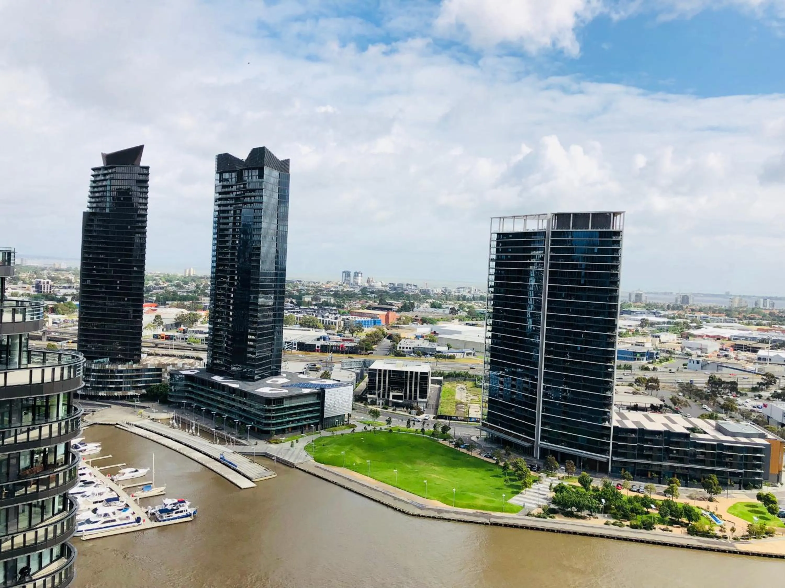 River view in Winston Apartments Docklands