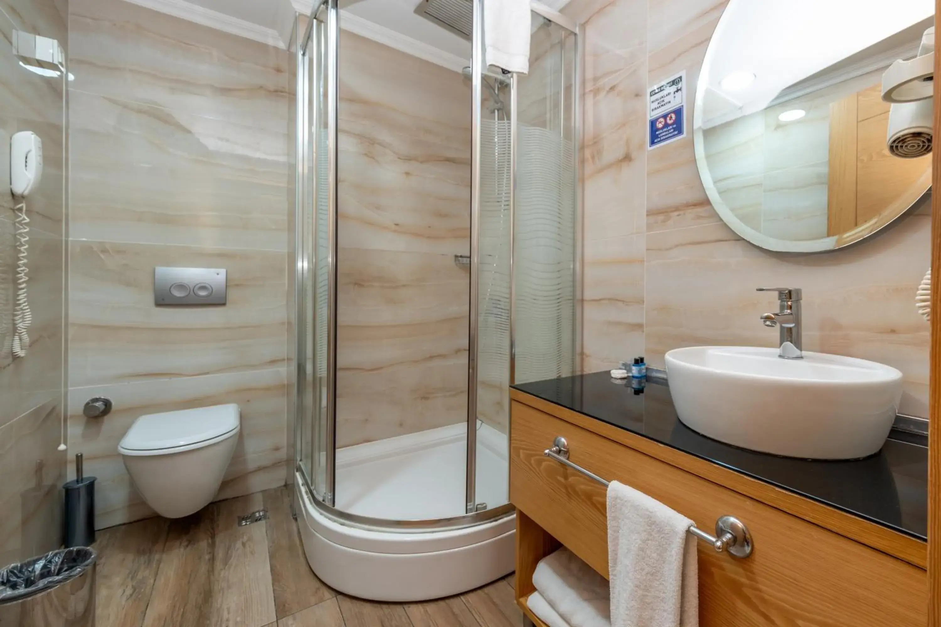 Bathroom in Beyoglu MLS Hotel Bathroom in Beyoglu MLS Hotel