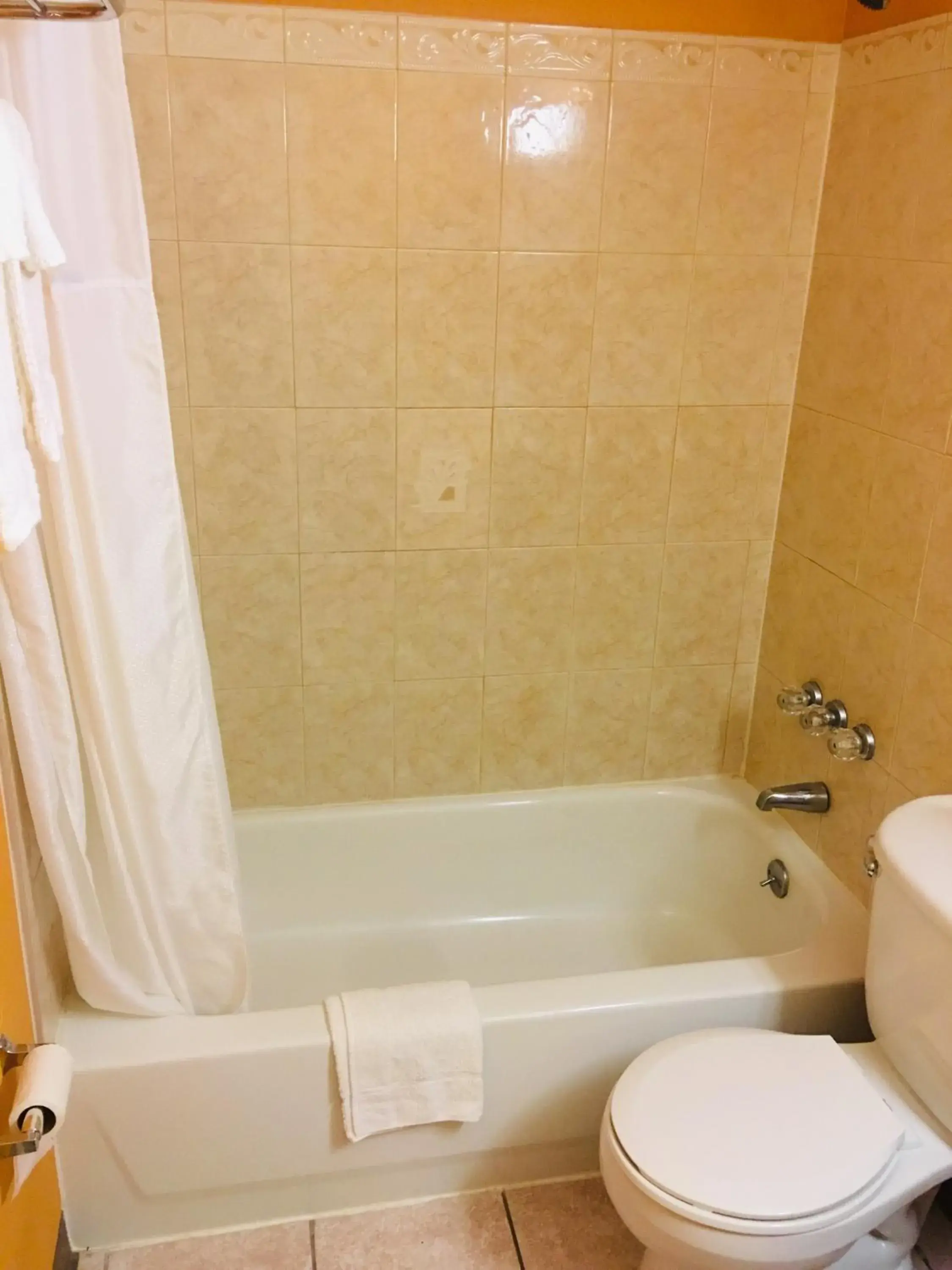 Bathroom in Travelodge by Wyndham Bay Shore Long Island