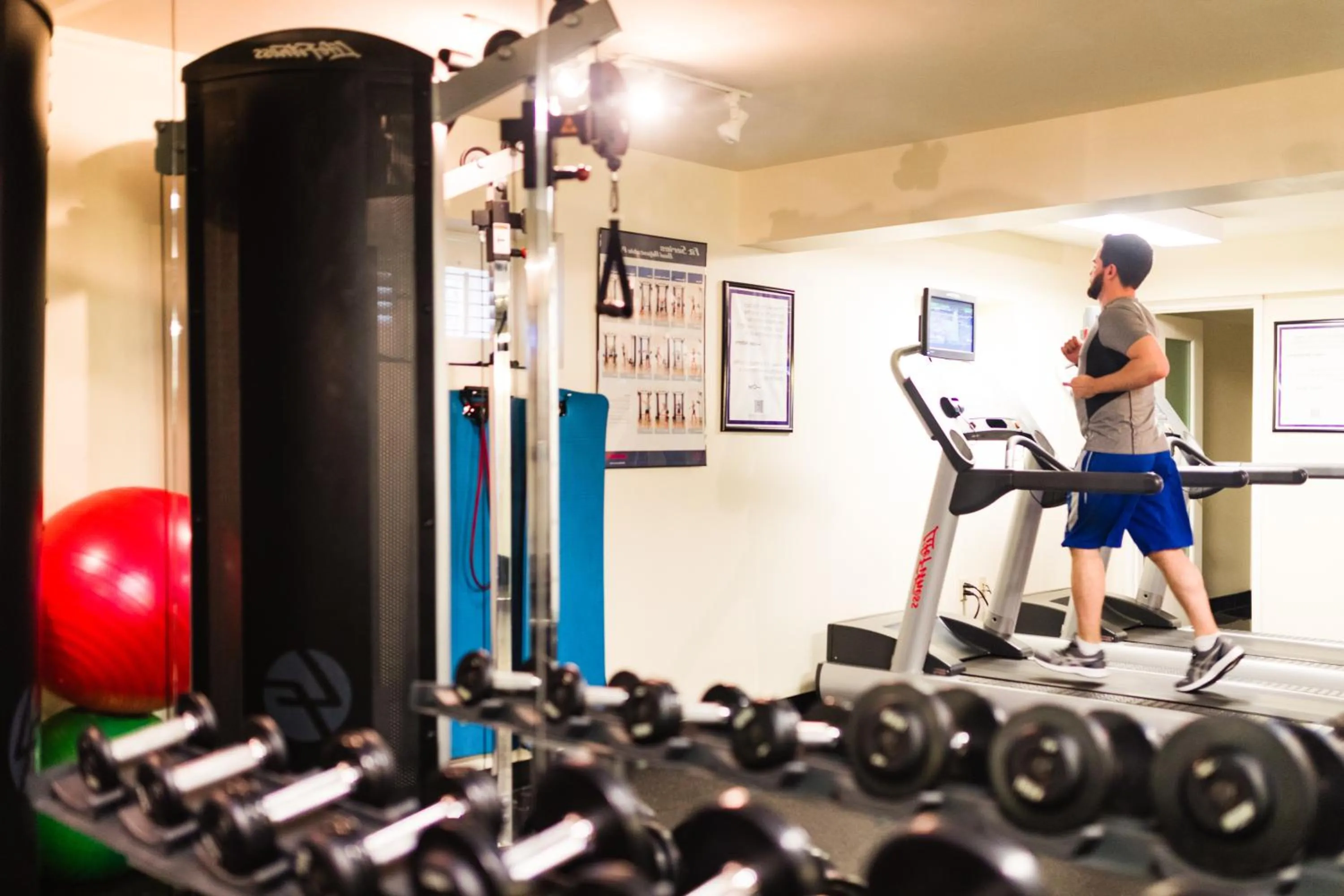 Fitness centre/facilities in Hotel Le Marais