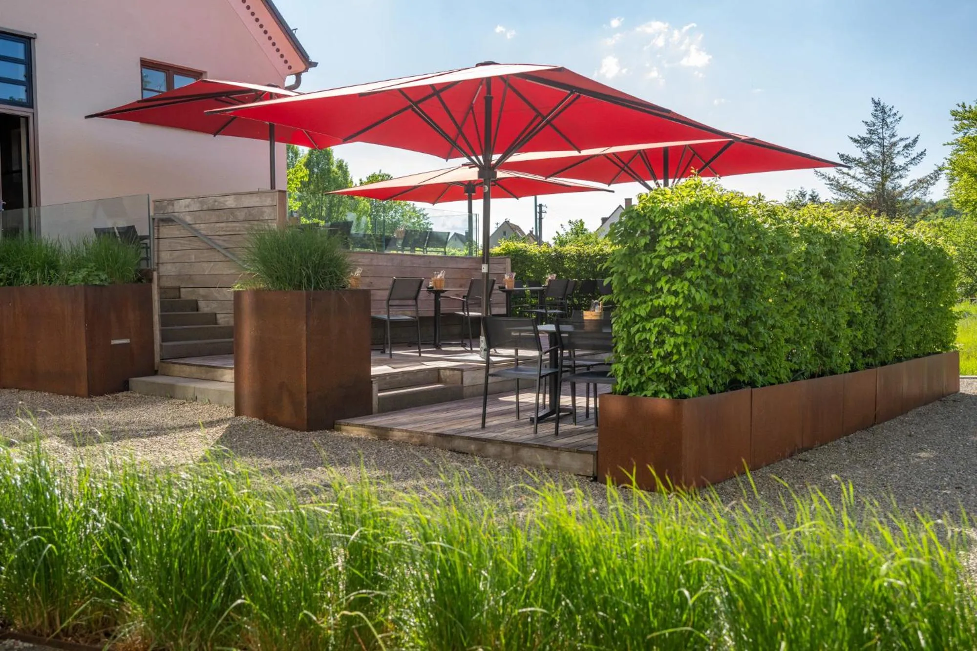 Balcony/Terrace in Klingenstein AKZENT Hotel Wirtshaus Brauerei