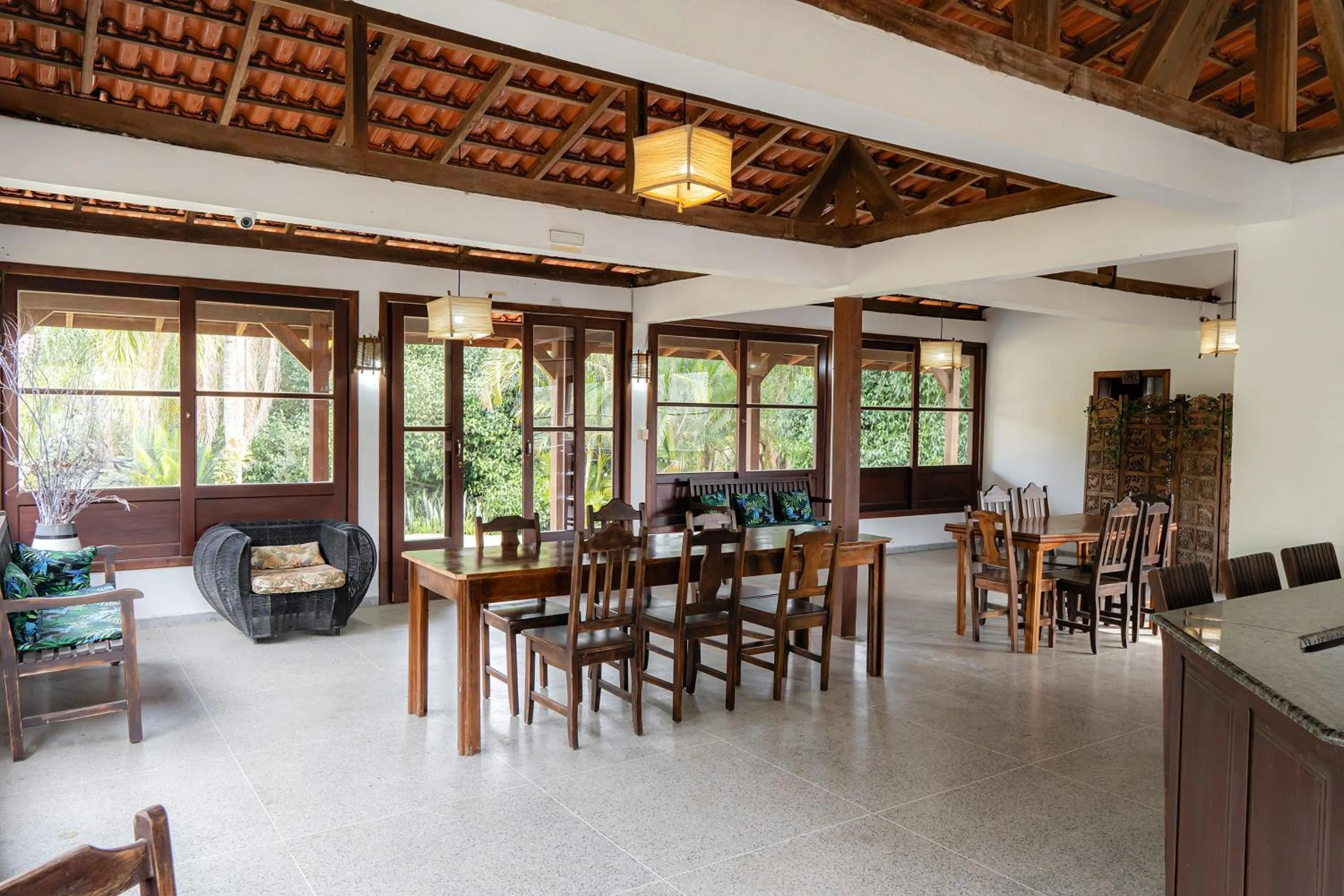 Dining area in Pousada Porto dos Casais