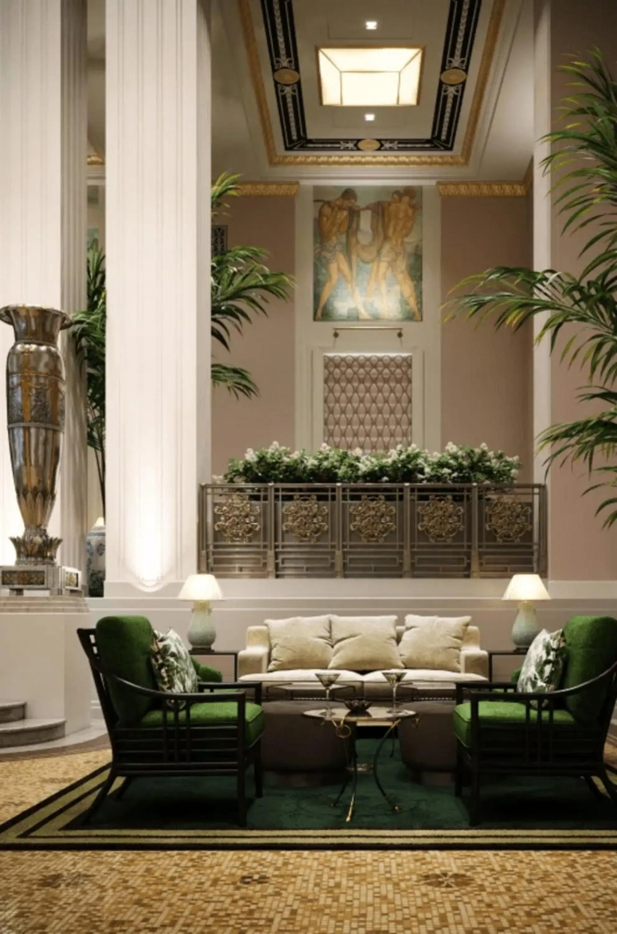 Lobby or reception in Waldorf Astoria New York Lobby or reception in Waldorf Astoria New York