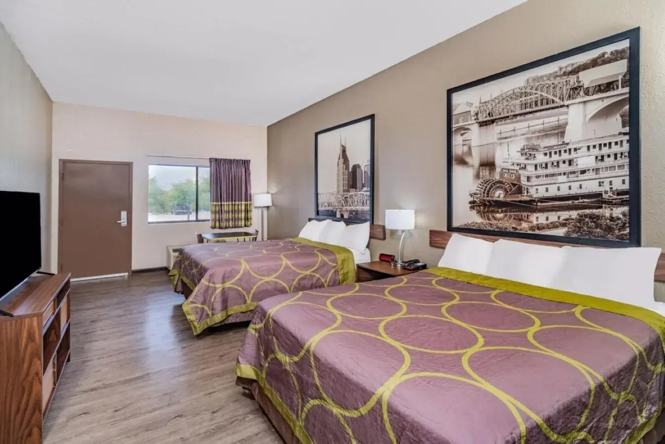 Queen Room with Two Queen Beds - Non-Smoking in Super 8 by Wyndham Columbia Queen Room with Two Queen Beds - Non-Smoking in Super 8 by Wyndham Columbia