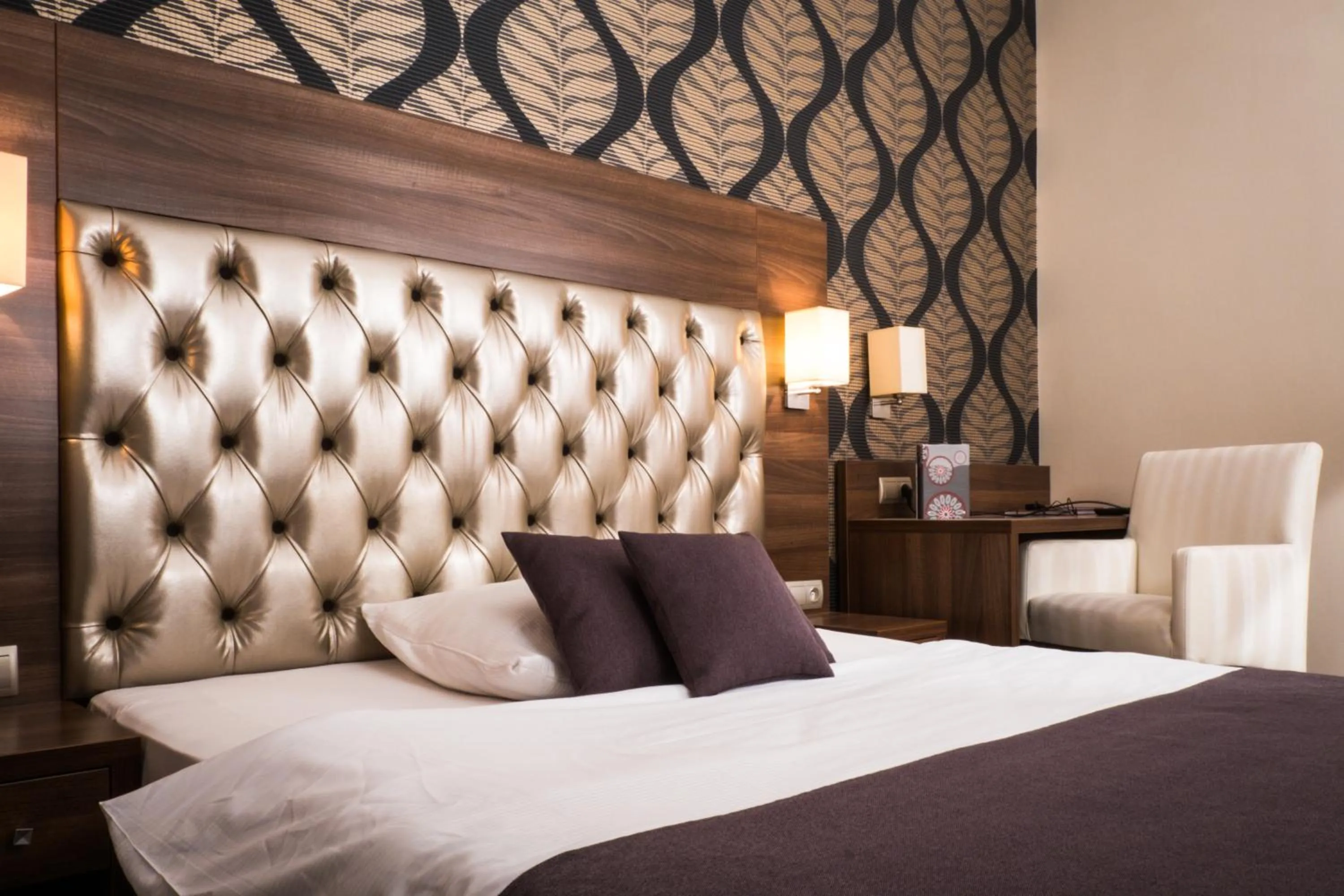 Bed in City Boutique Hotel